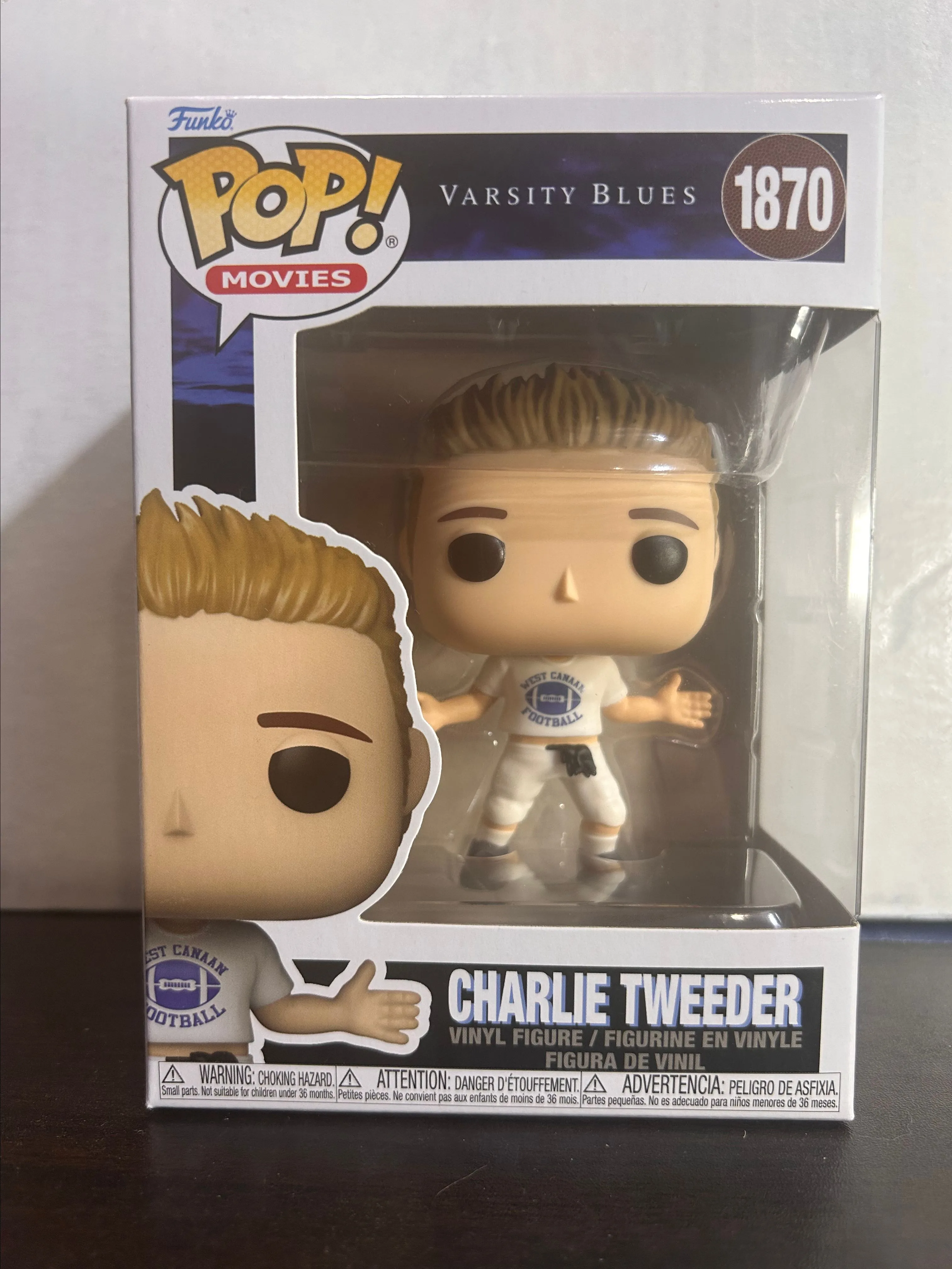 Product image for Charlie Tweeder Varsity Blues Movies Funko Pop 1870 With Protector
