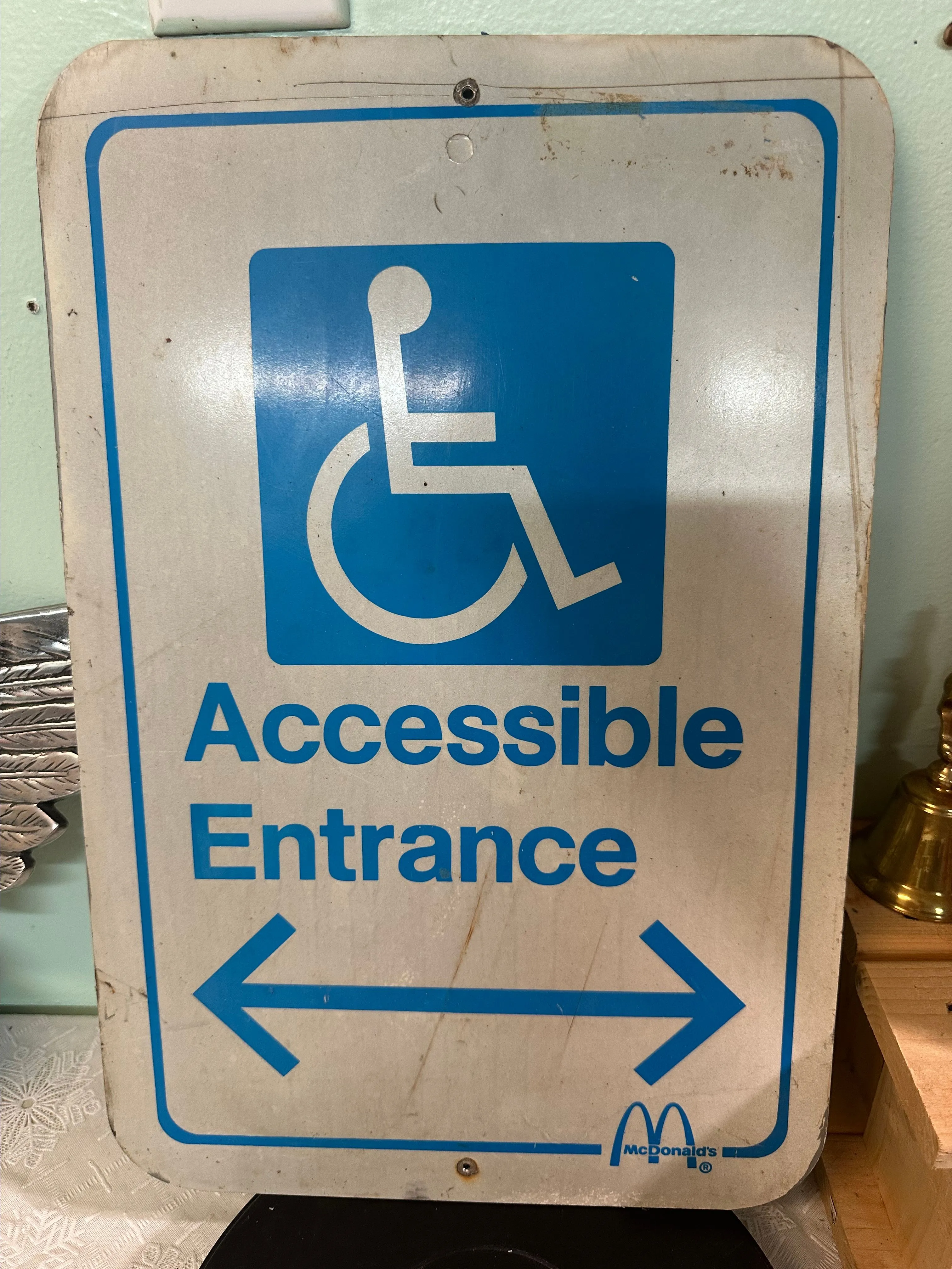 Product image for 0034 - McDonald's handicap accessible sign