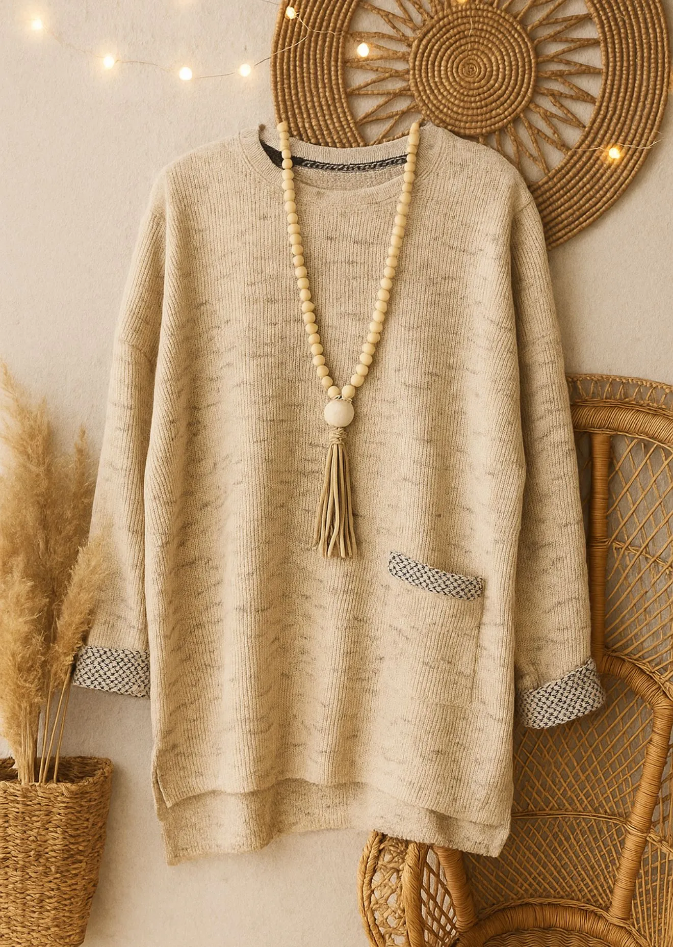 Product image for 17. habitat waffle weave tunic