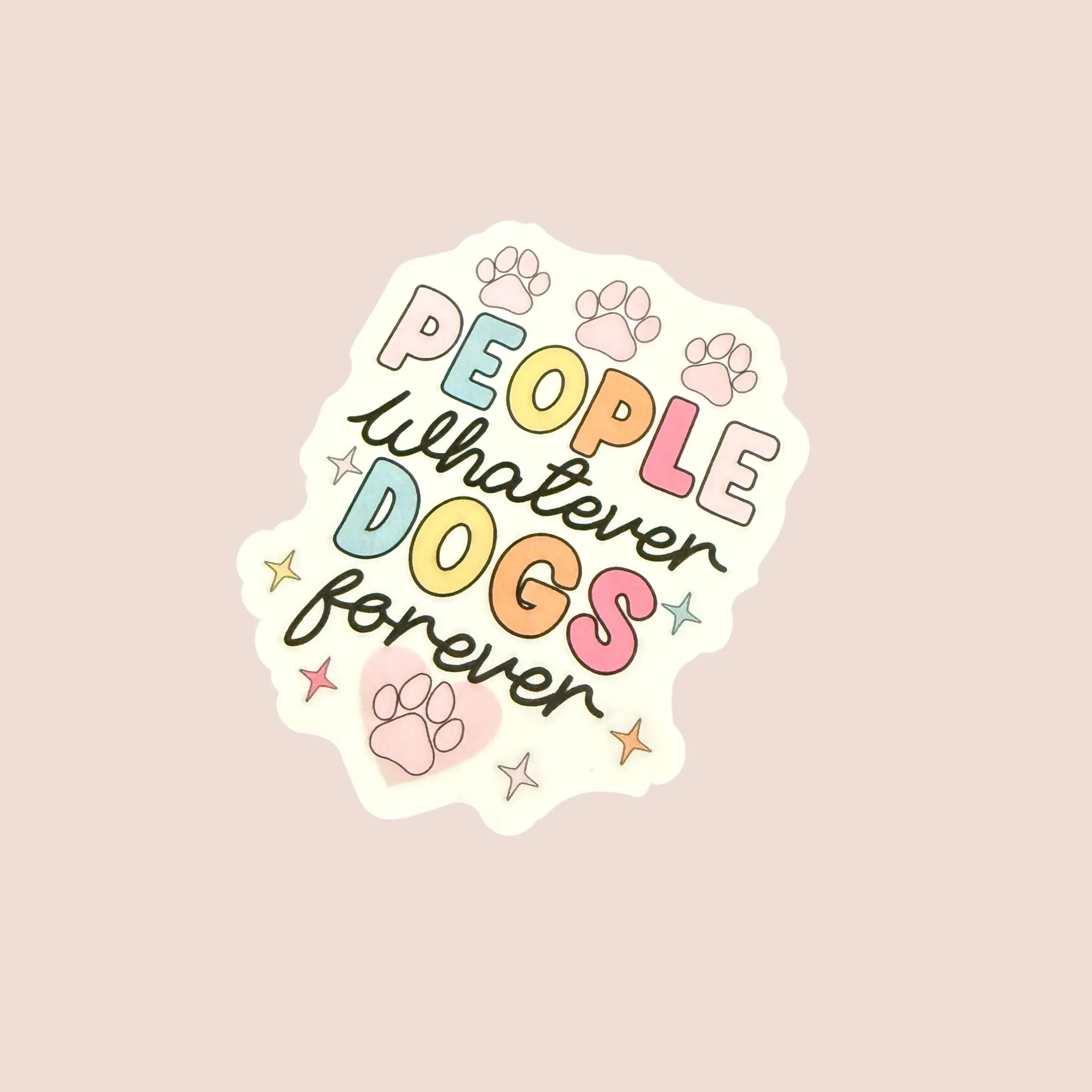 Product image for Dogs Forever 3" Vinyl Sticker