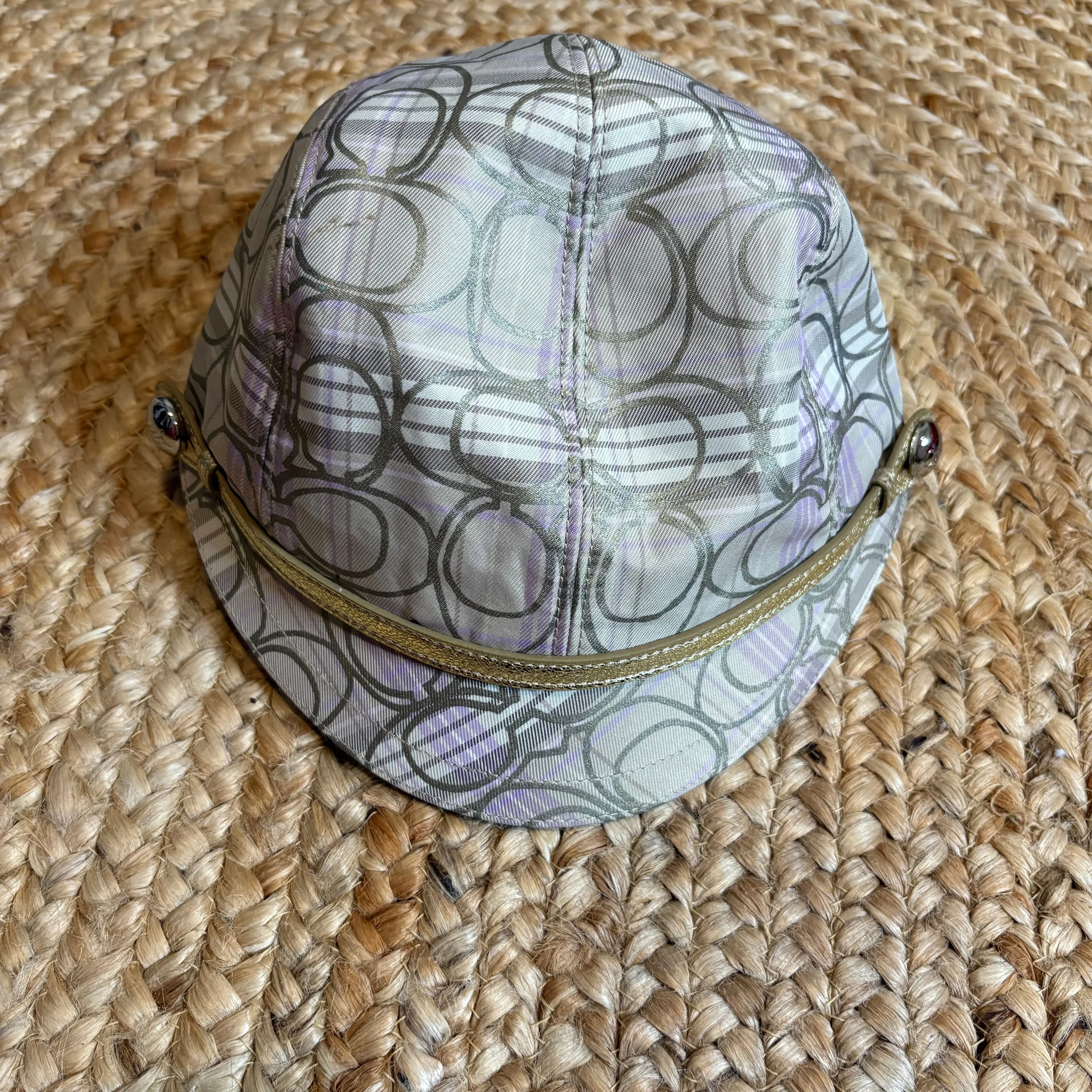 Product image for Coach Baker Boy Monogram “C”  Hat - Coach Hat/Cap Newsboy style Vintage/ Y2K