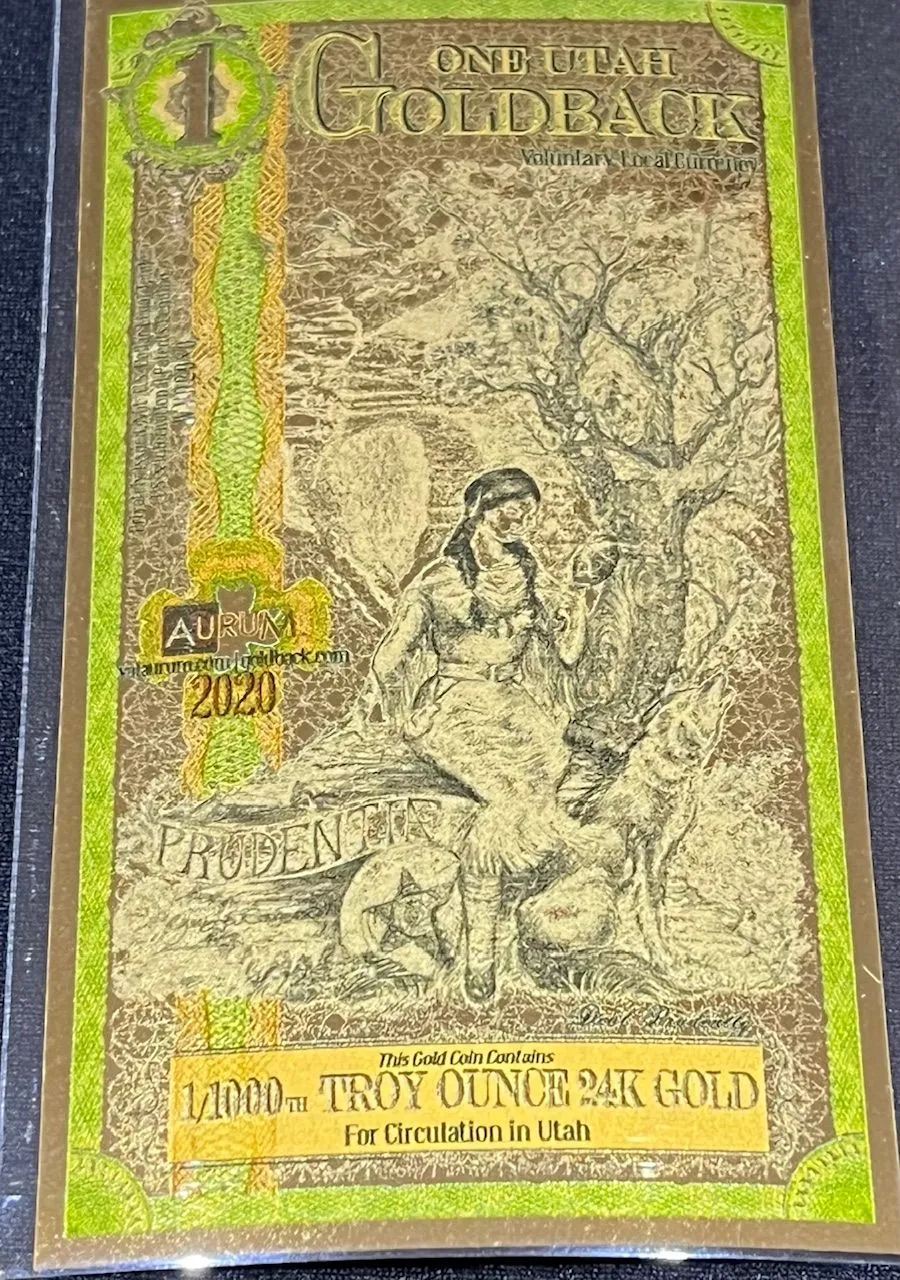 Product image for _2020 Utah 1 Goldback (Normal)