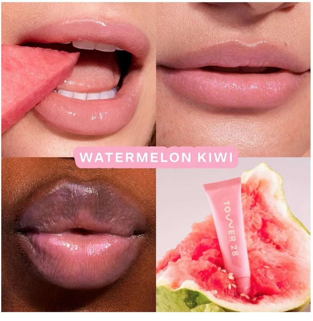 Product image for Tower 28 Beauty LipSoftie Hydrating Tinted Lip Treatment Balm Watermelon Kiwi