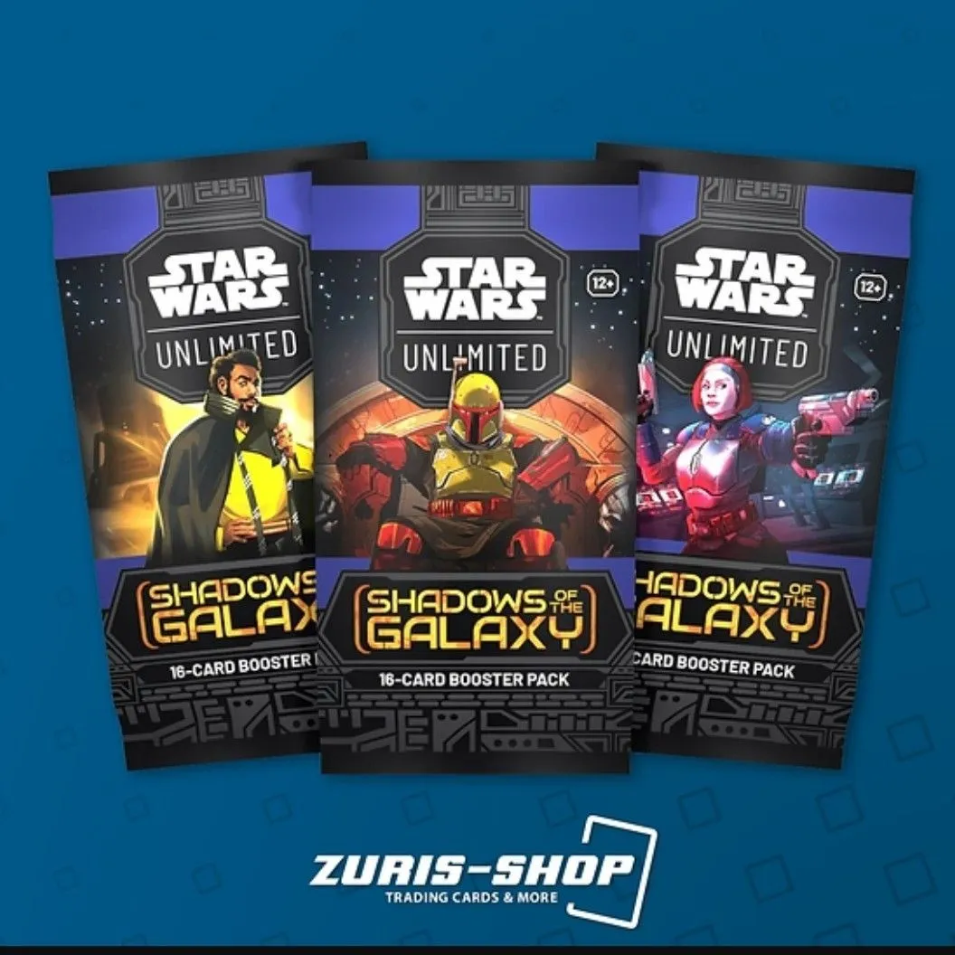 Product image for 3x STAR WARS: UNLIMITED - SHADOWS OF THE GALAXY BOOSTER Pack DE