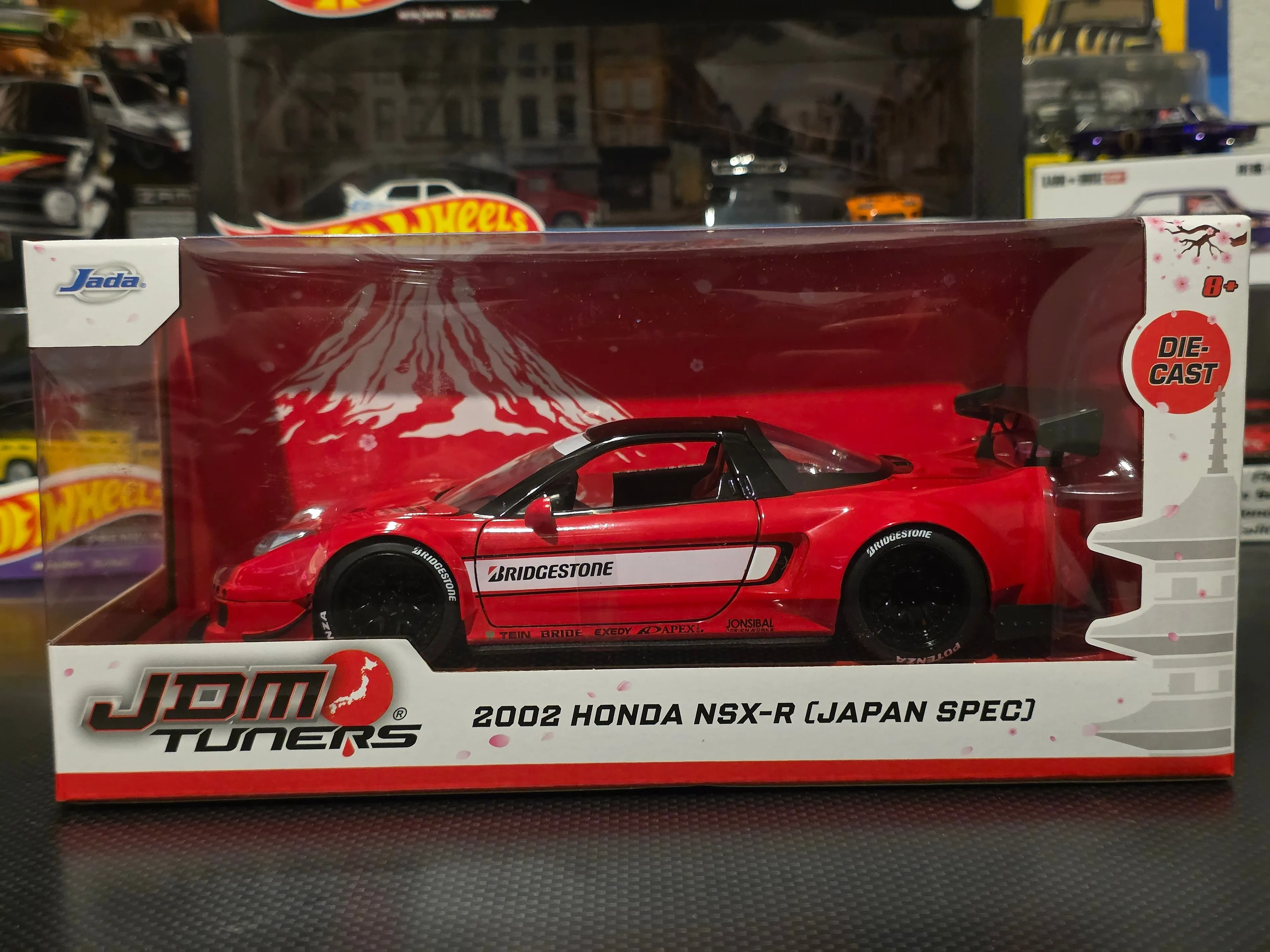 Product image for 2002 Honda NSX-R Japan Spec Bridgestone - JDM Tuners - Jada 1:24 Red