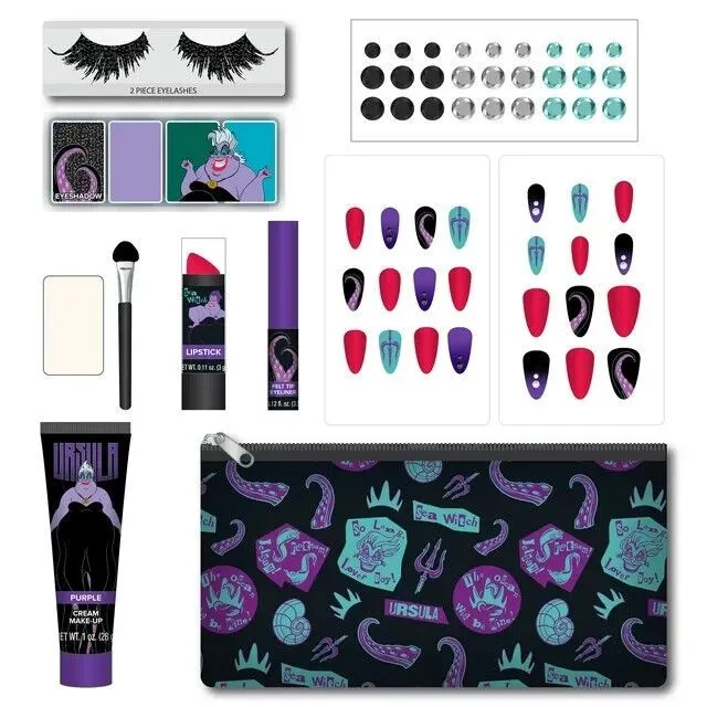 Product image for DISNEY Ursula Get the Look Cosmetic Set W/Cosmetic Bag