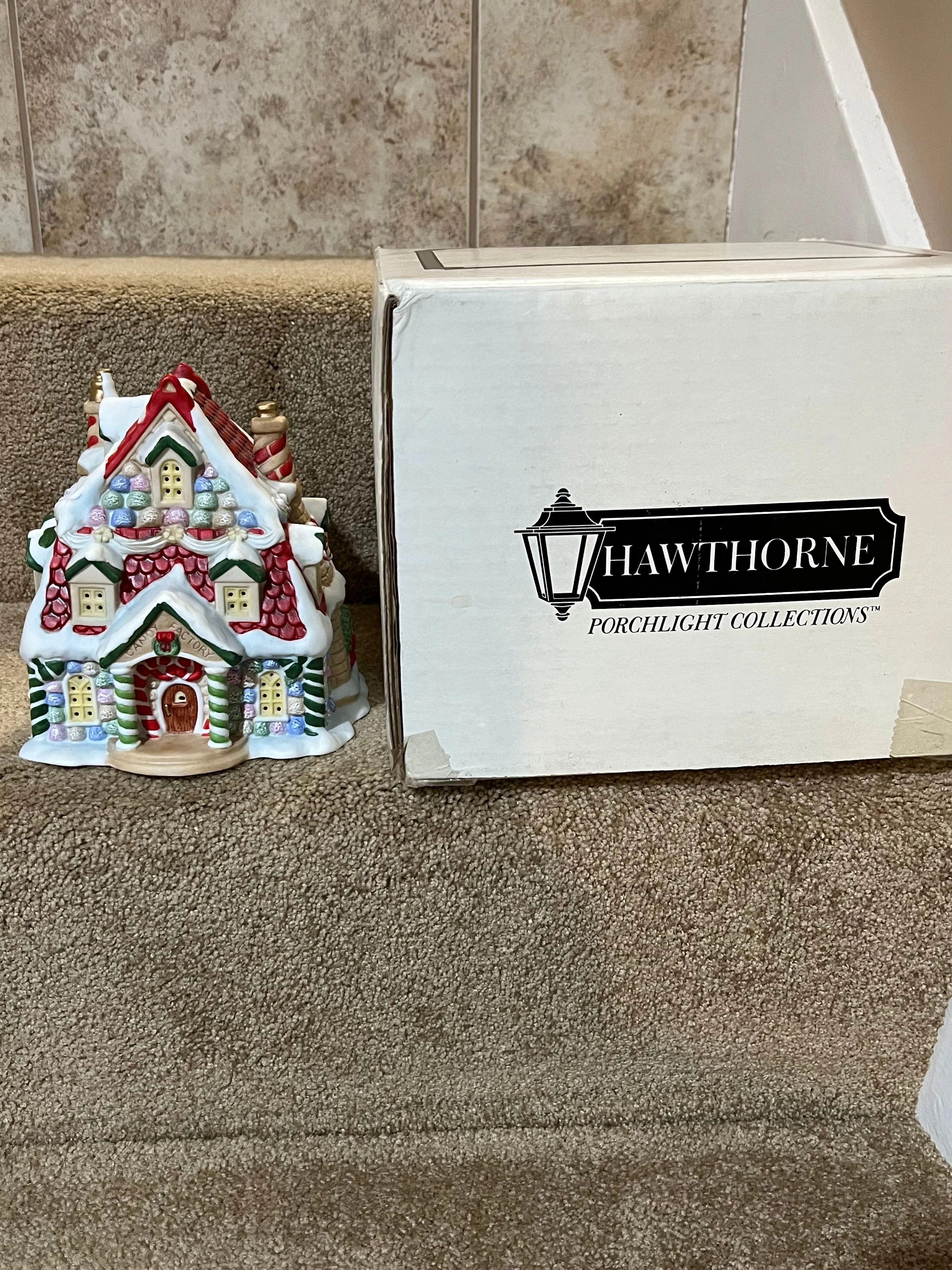 Product image for Hawthorne Porch Light North Pole Collection “Candy Factory" with Box