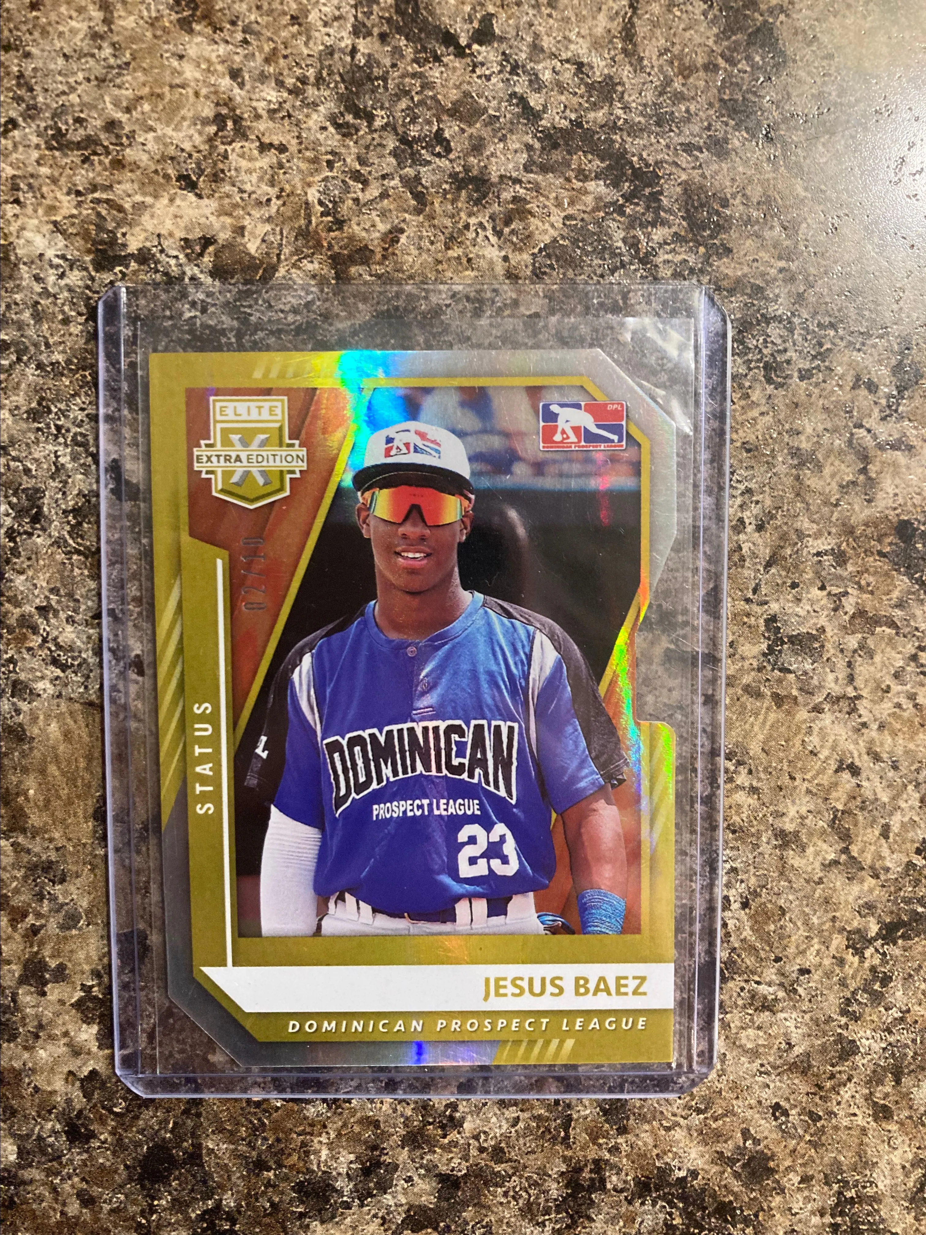 Product image for Jesus Baez 2021 Panini elite extra edition dicut /10