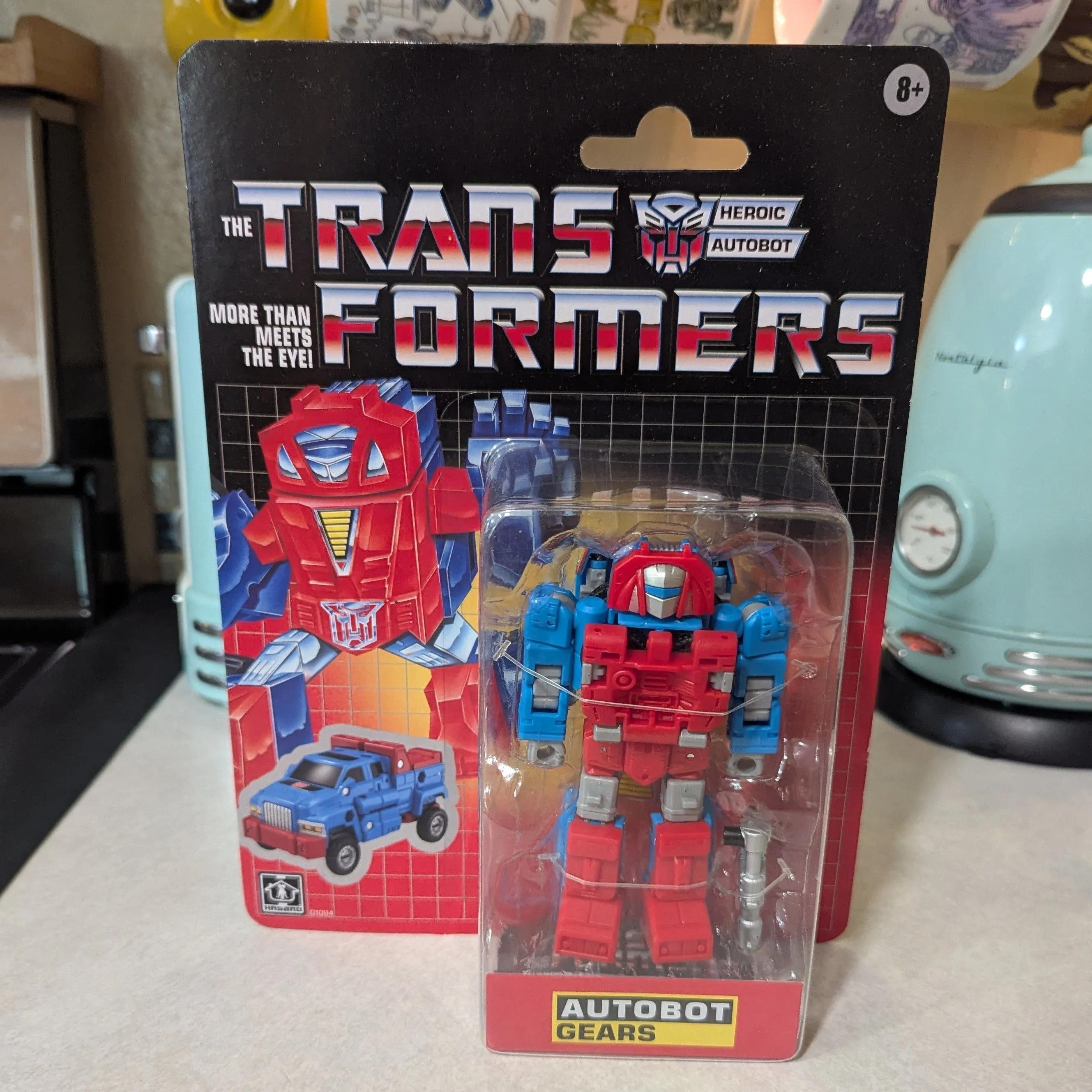 Product image for Hasbro Transformers Retro Vintage G1 Autobot Gears