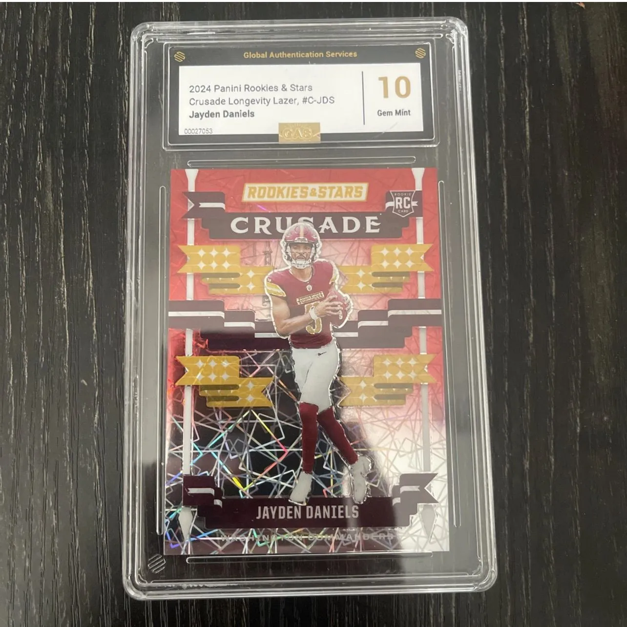 JAYDEN DANIELS ROOKIE RC 2024 PANINI ROOKIES & STARS CRUSADE #CJDS GAS 10!   Whatnot: Shop, Sell, Connect