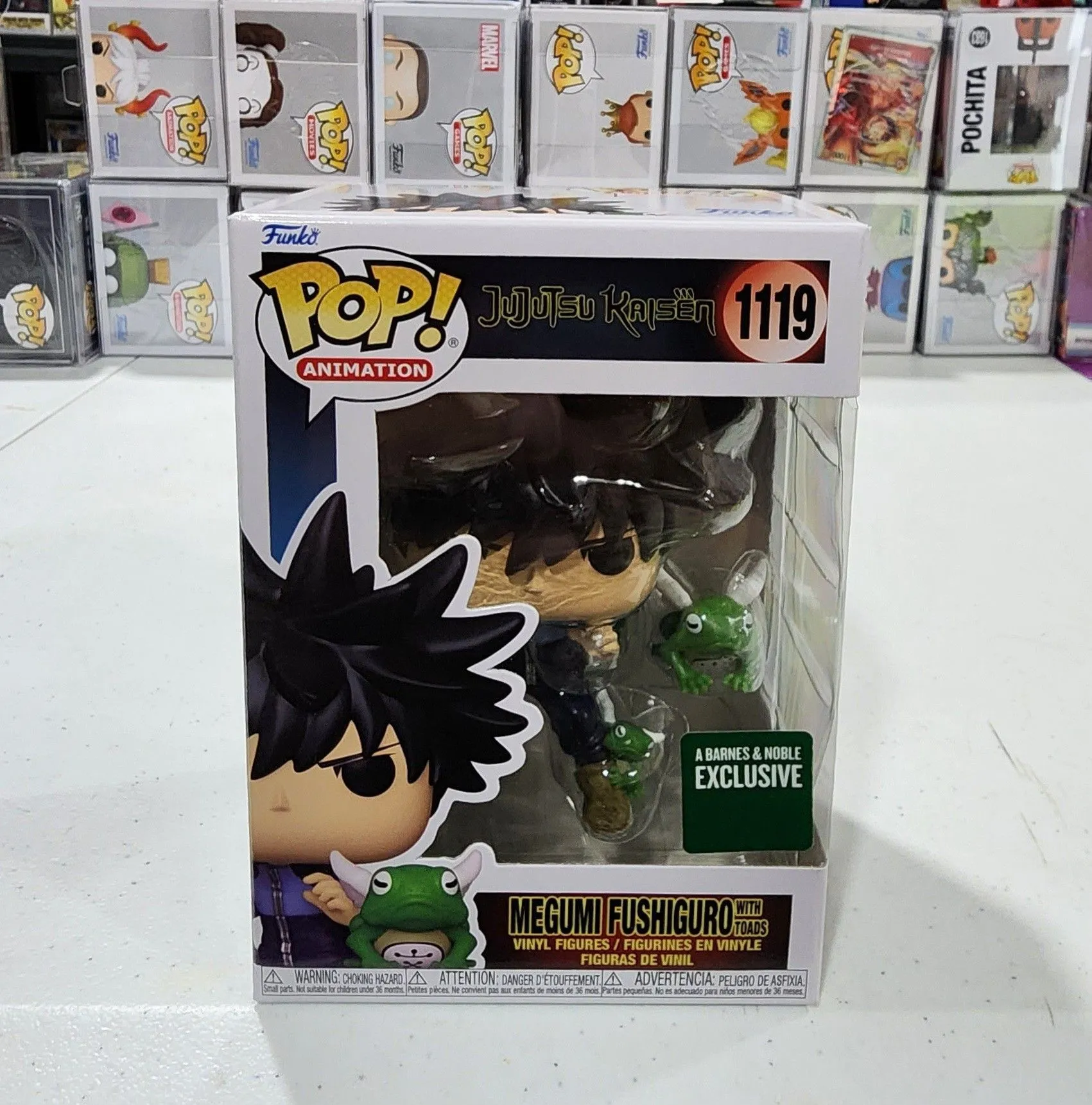Product image for Funko Pop Jujutsu Kaisen Megumi Fushiguro With Toads Barnes & Noble Exclusive