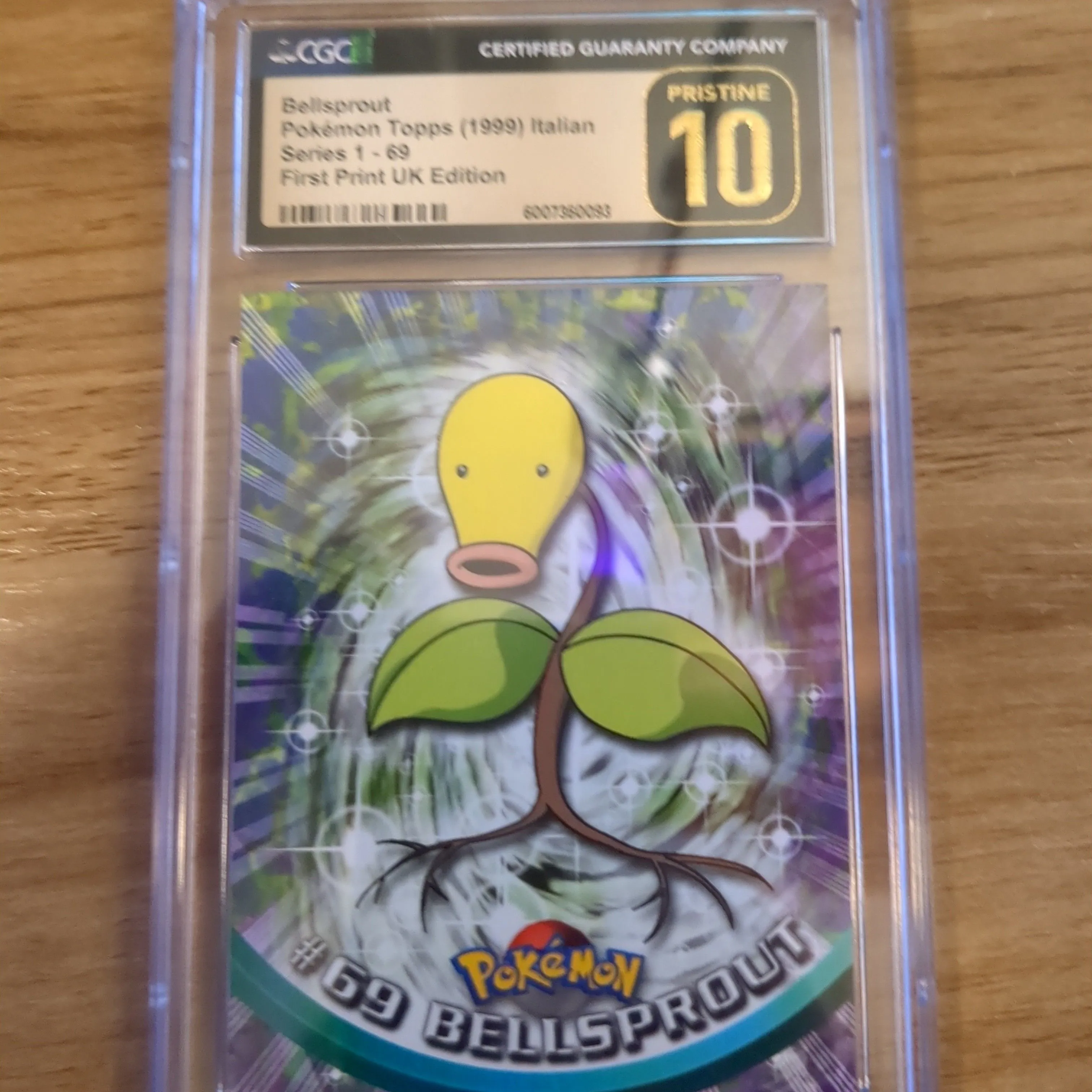 Product image for Bellsprout Topps Italian CGC Pristine 10