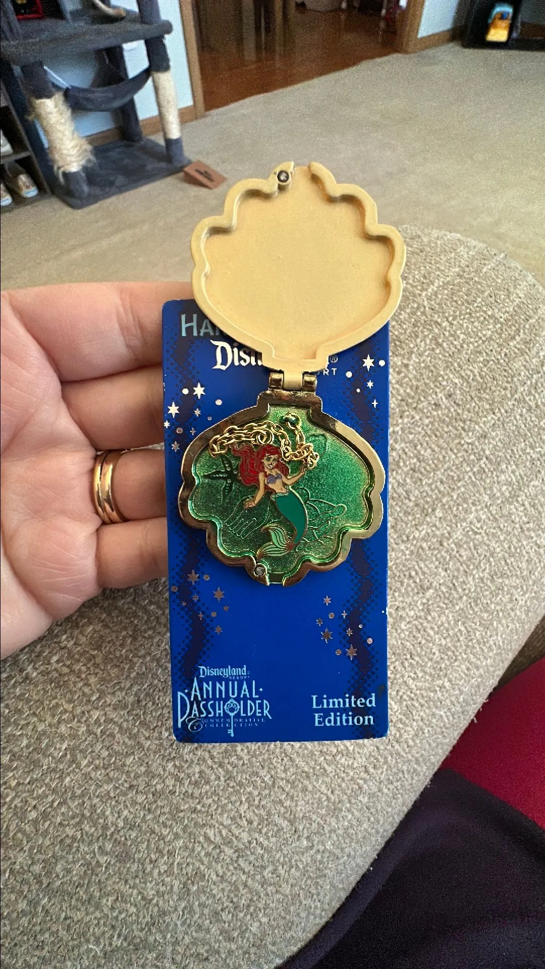 Product image for Ariel Pin- Little Mermaid Pin- Hanging Out at Disneyland