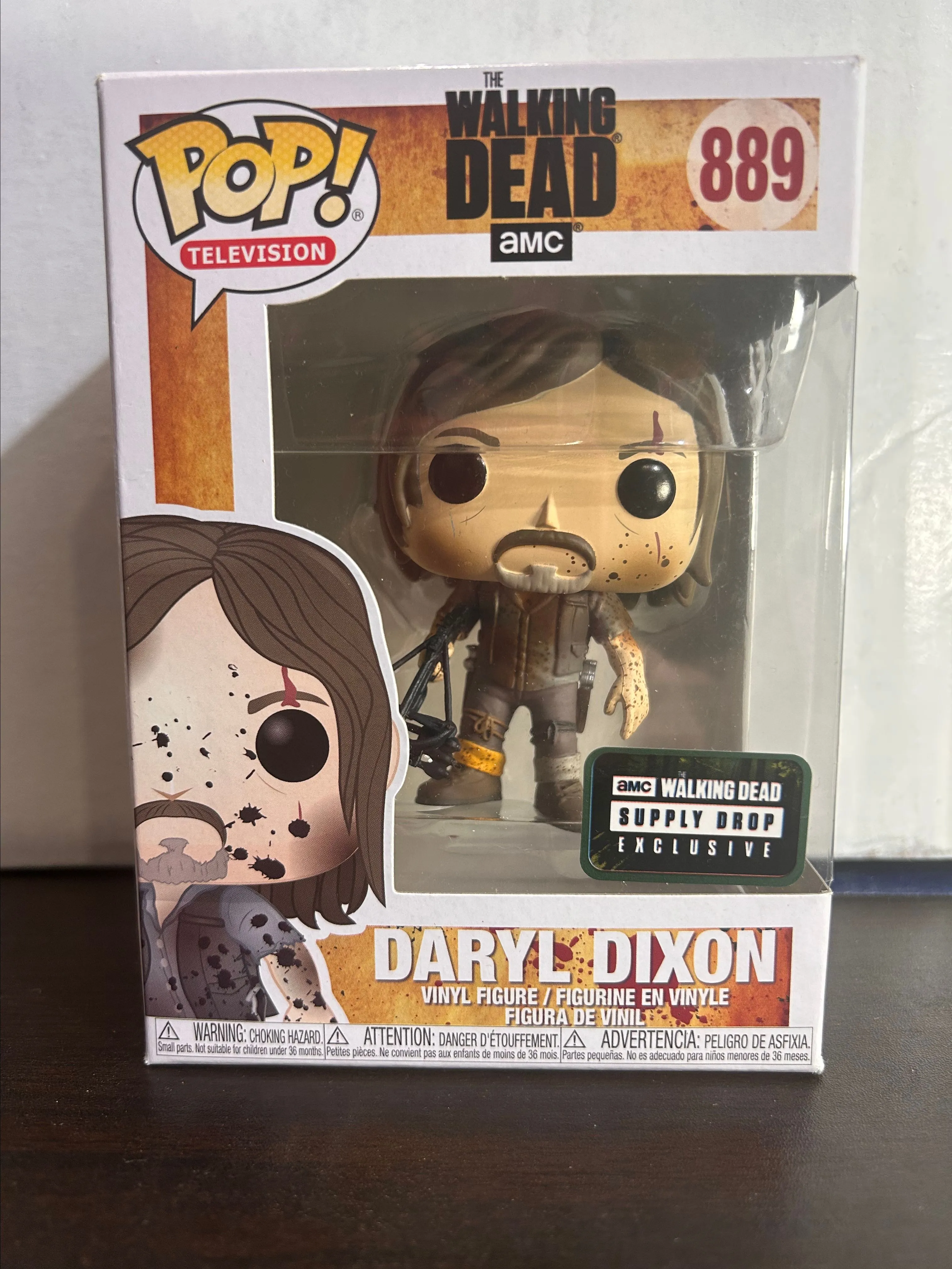 Product image for Daryl Dixon Supply Drop Excl The Walking Dead Television Vaulted Funko Pop 889 W Protector