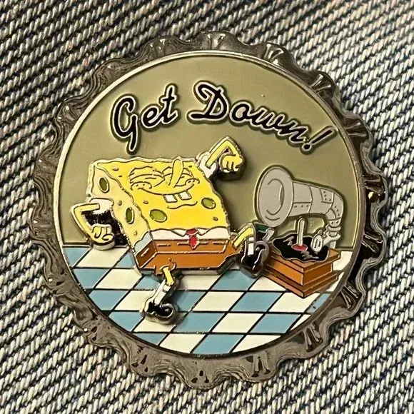 Product image for SpongeBob Pin - Bottle Cap ~ Spinner