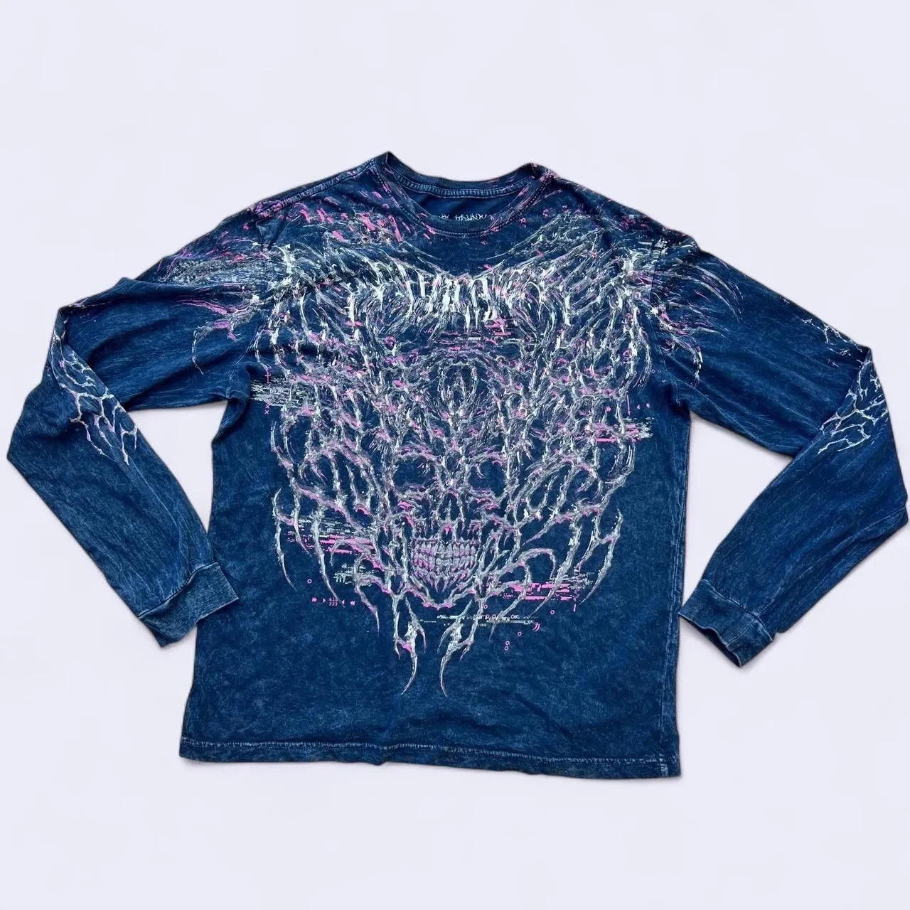 Product image for Affliction Skull Wings AOP top