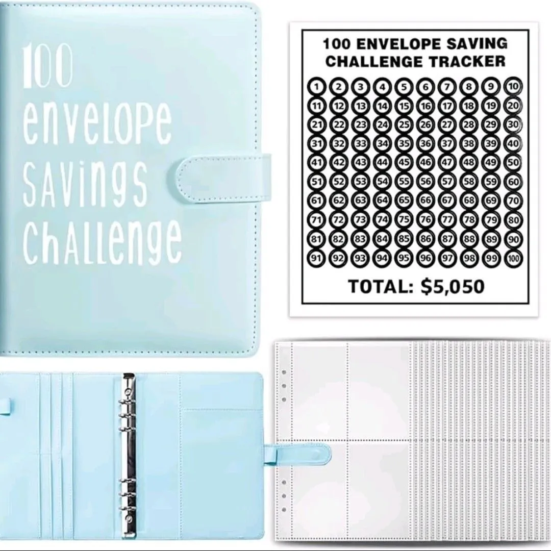 Product image for 10) 100 envelope book challenge. save $5,050 