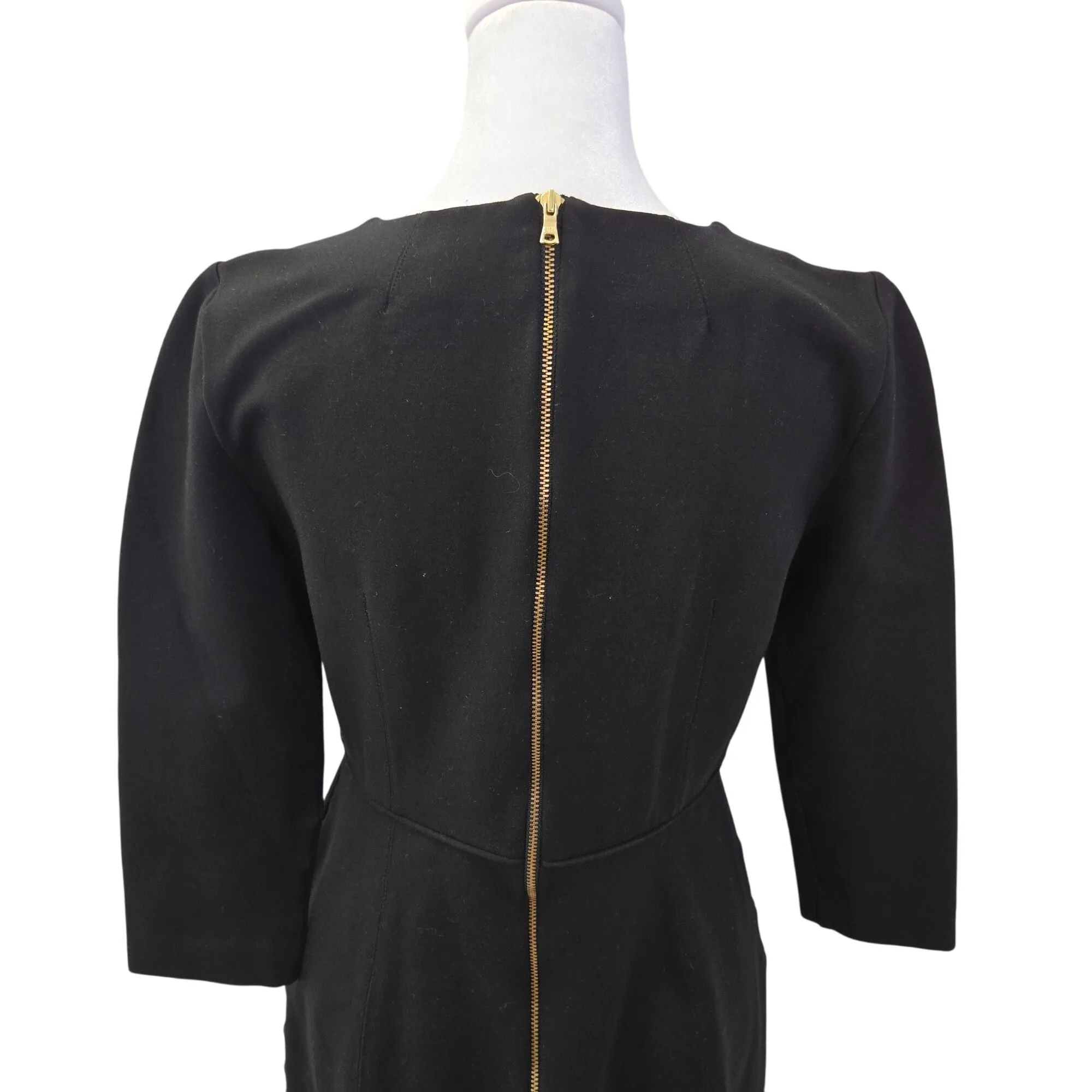 J. Crew Viscose Blend Long Sleeve Little Black Sheath Dress Size 4   Whatnot: Shop, Sell, Connect