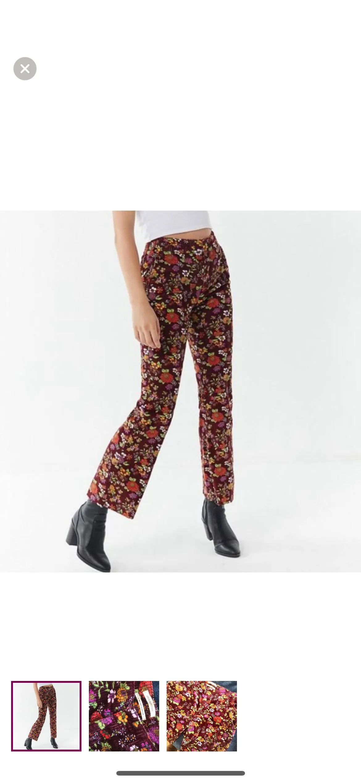 Product image for Urban Outfitters Cassie Corduroy Kick Flare Pant