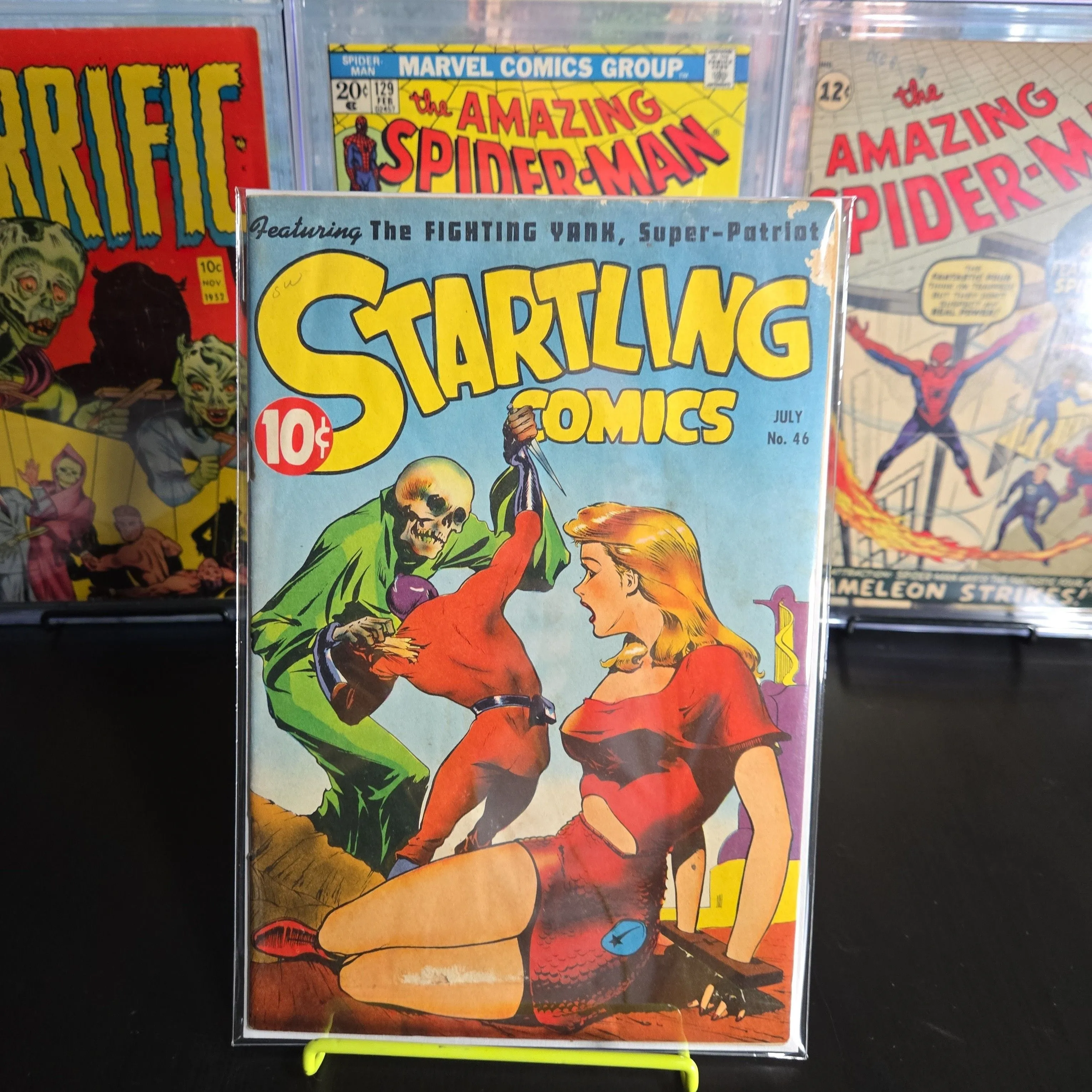 Product image for Startling Comics #46 (1947) Classic Pre-Code Death Bondage Skull Cover Horror