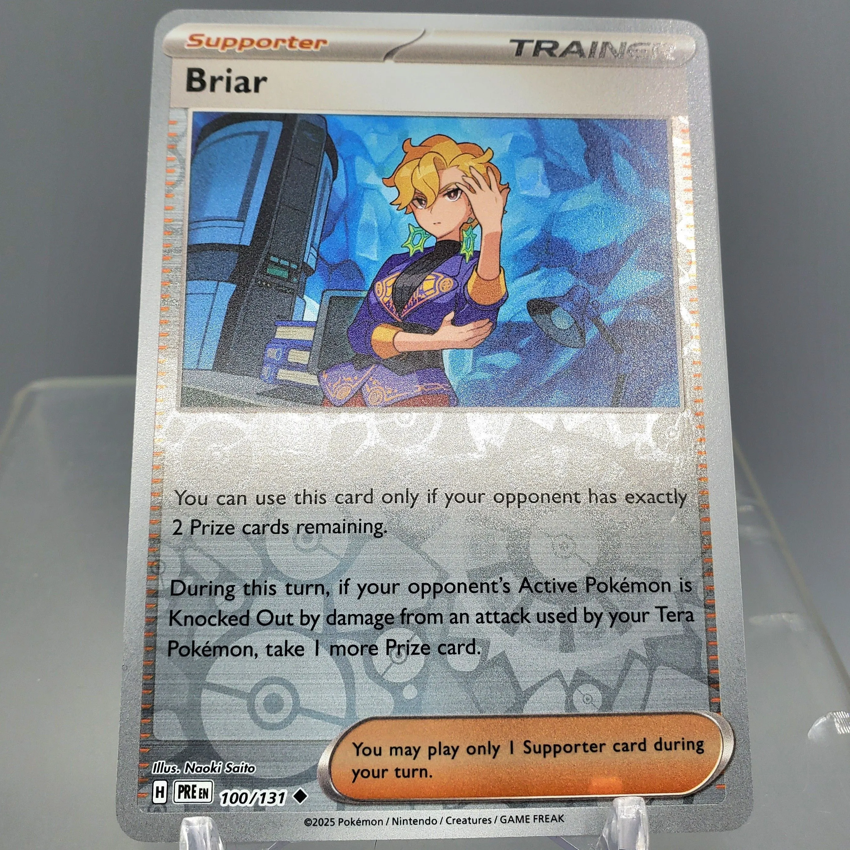 briar pokemon card Briar - 163/142 - SV07: Stellar Crown [FULL ART] [Near Mint]