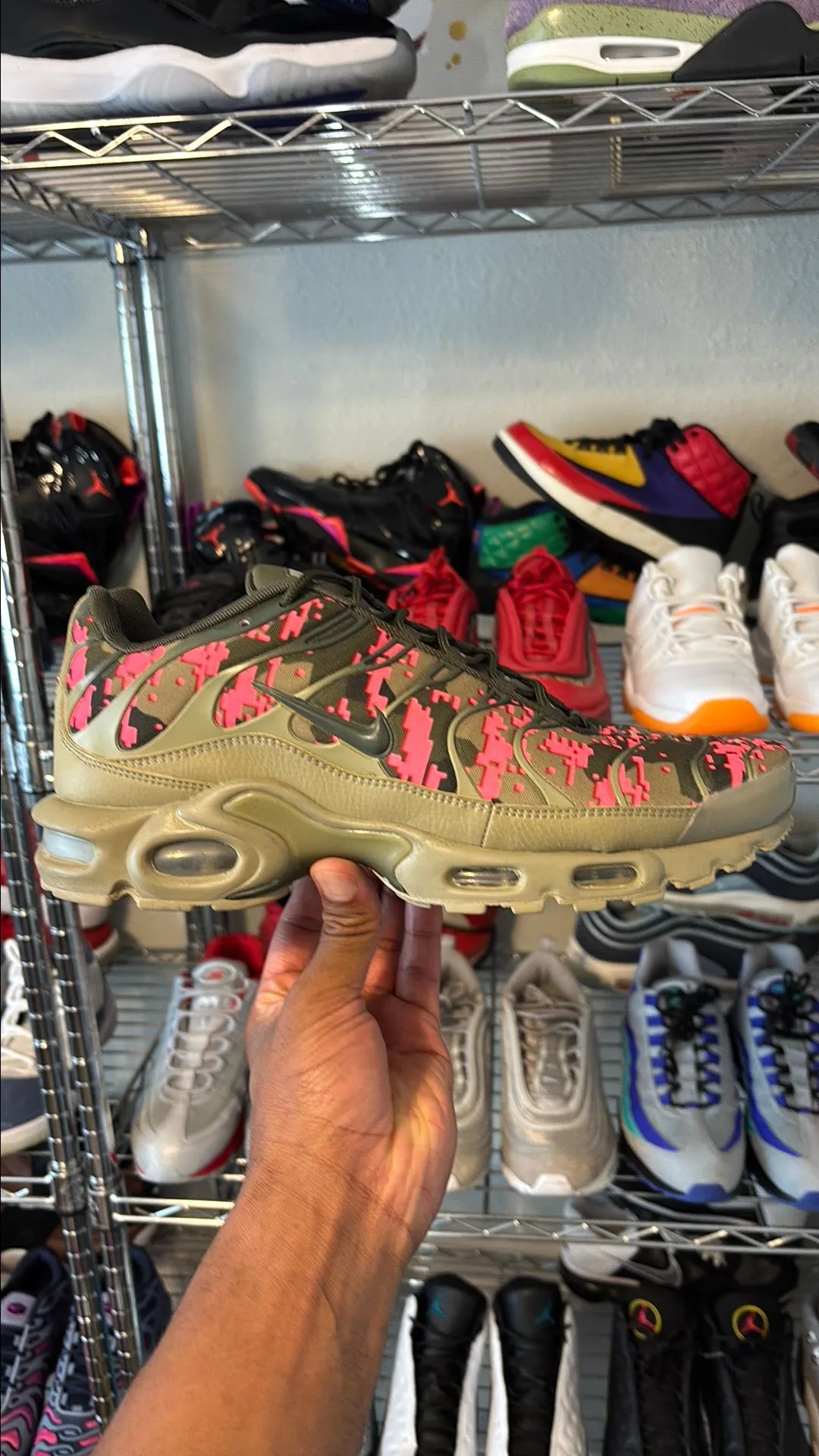 Product image for Men's Size 11- Nike Air Max Plus Digi Camo/Pink RARE