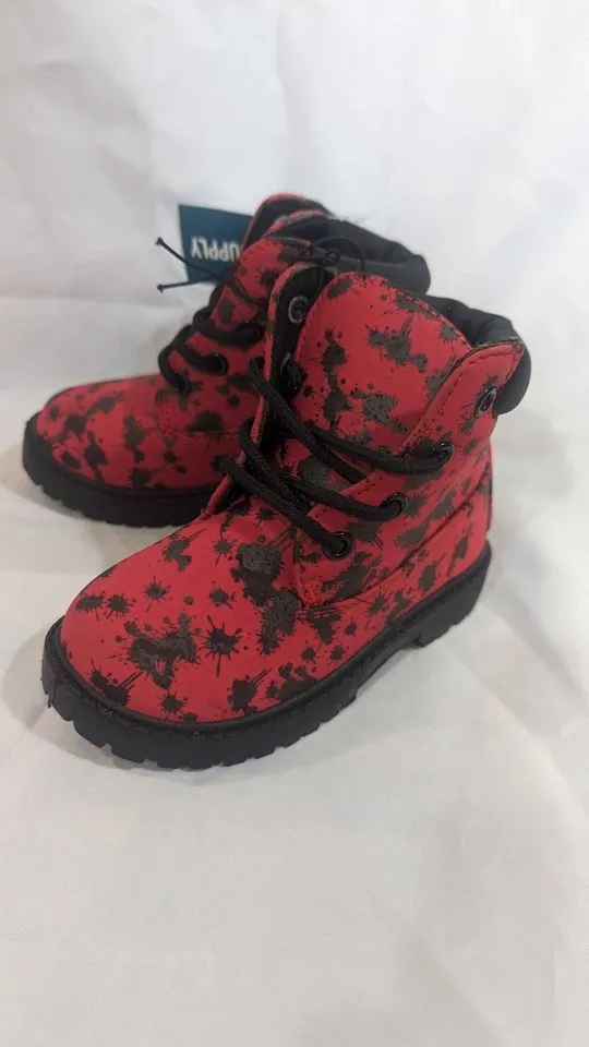Product image for Toddler size 8 NWT unisex paint splatter boots
