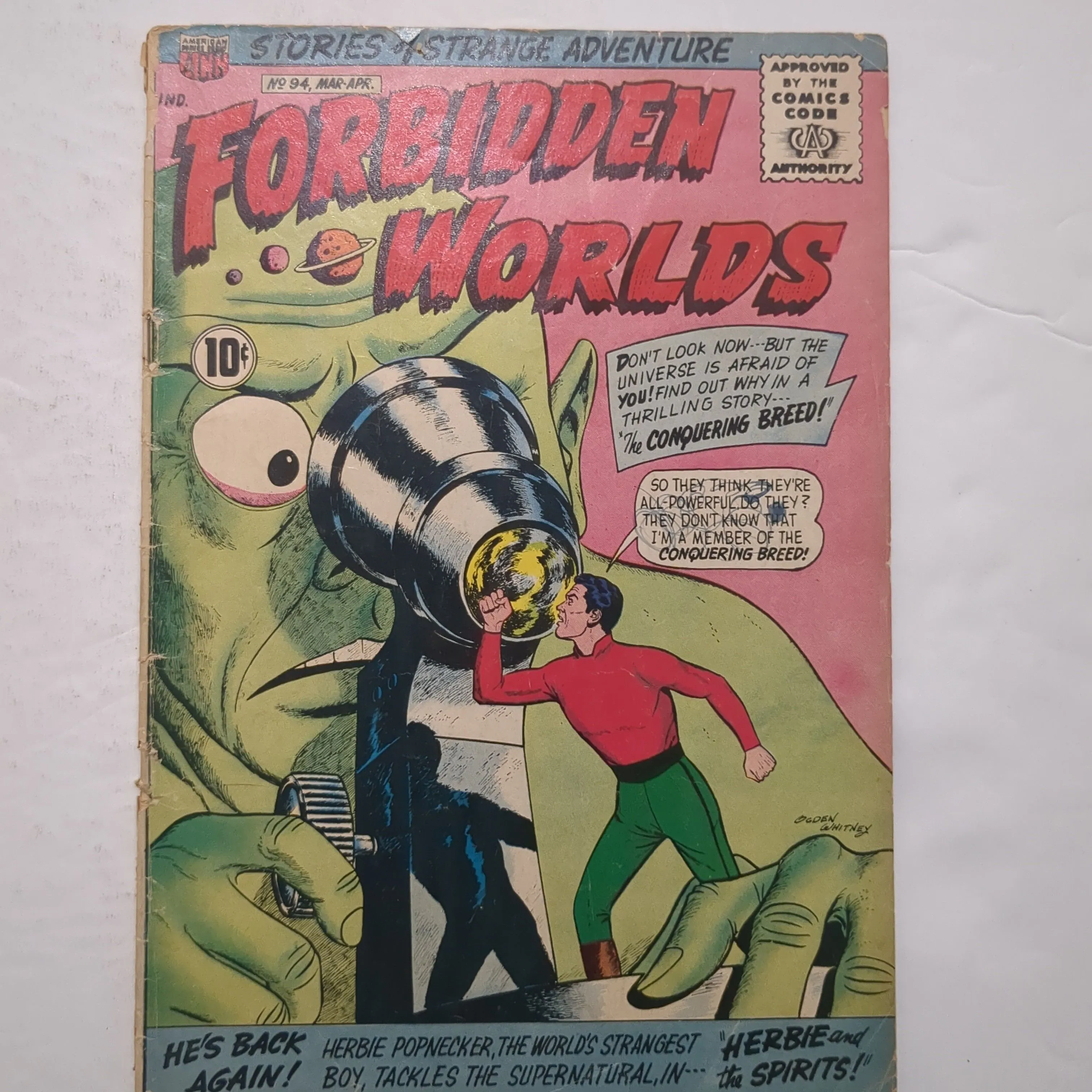 Product image for Forbidden Worlds #94 Good- 1.8 Ogden Whitney cover
