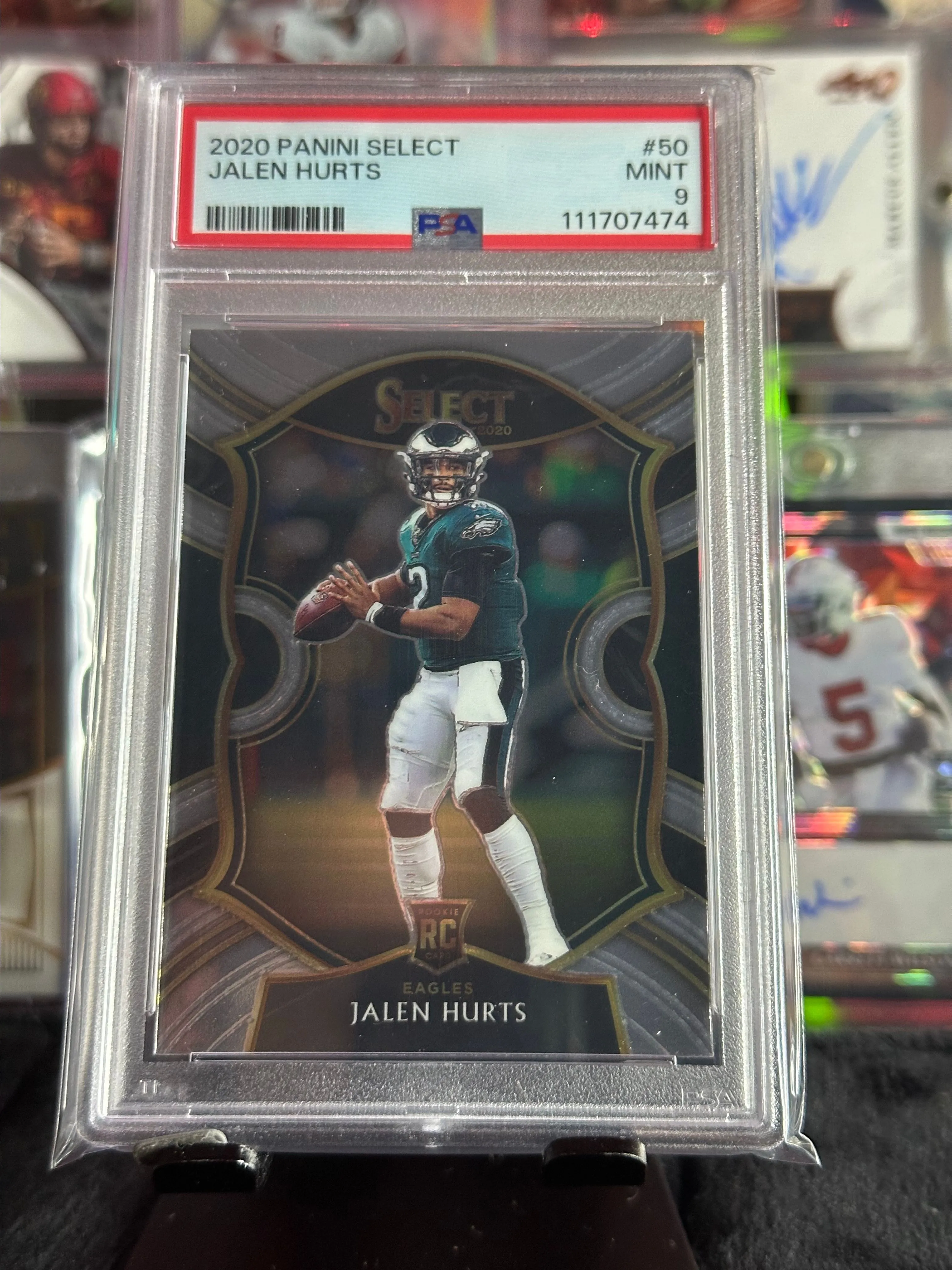 Product image for 2020 Panini Select - Concourse #50 Jalen Hurts (RC) PSA 9