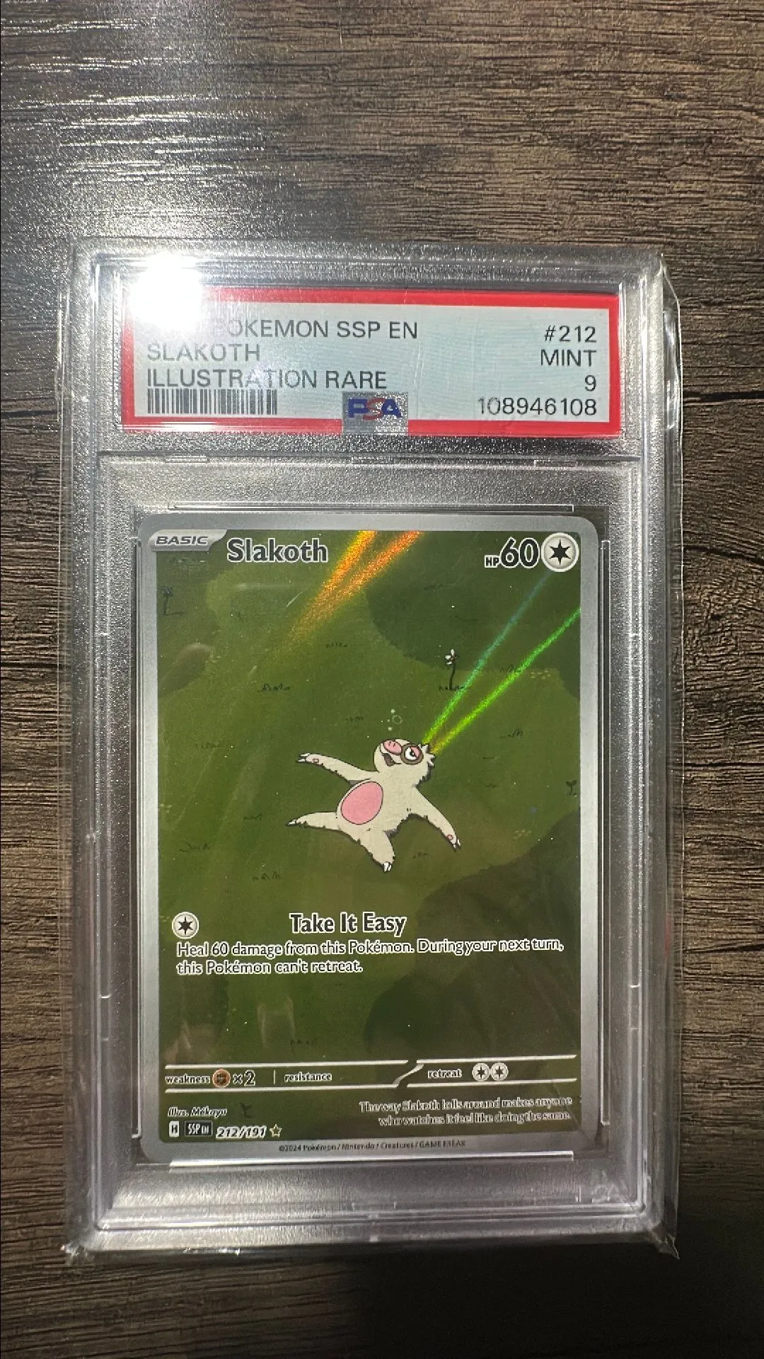 Product image for Slakoth 212/191 PSA 9