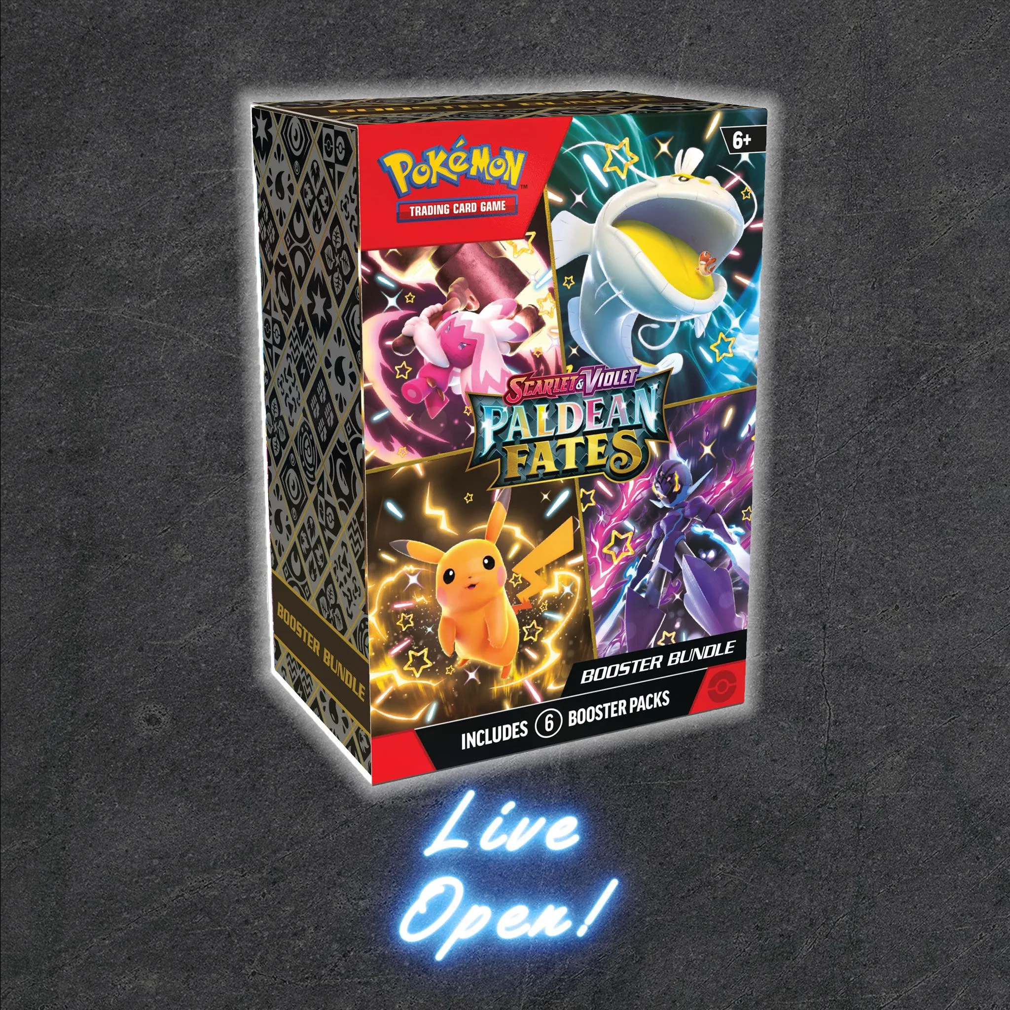 Product image for Pokémon Paldean Fates Booster Bundle (Live Open)