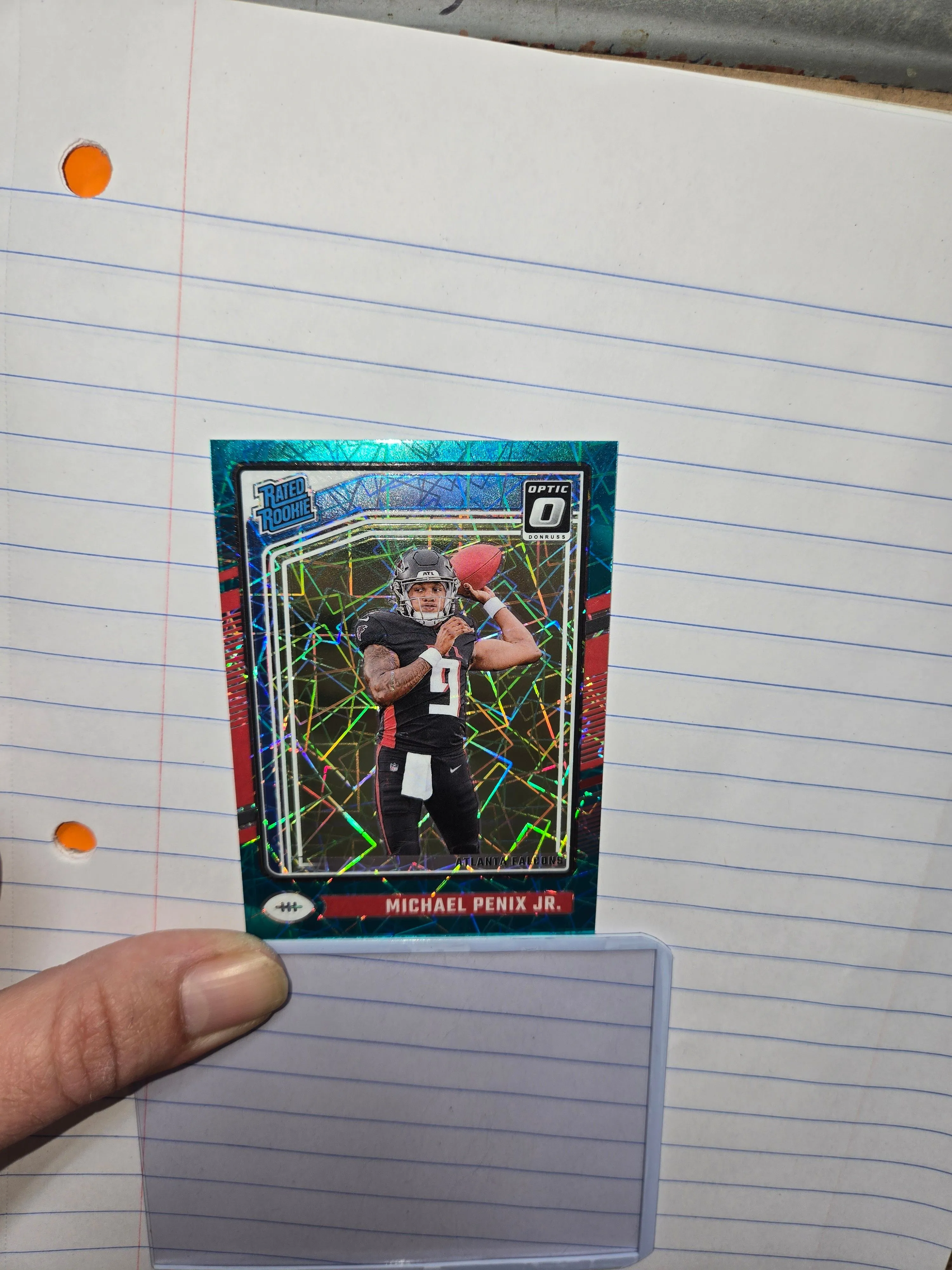 Product image for ❗️TEAL OPTIC❗️Rare! Michael Penix jr RC 