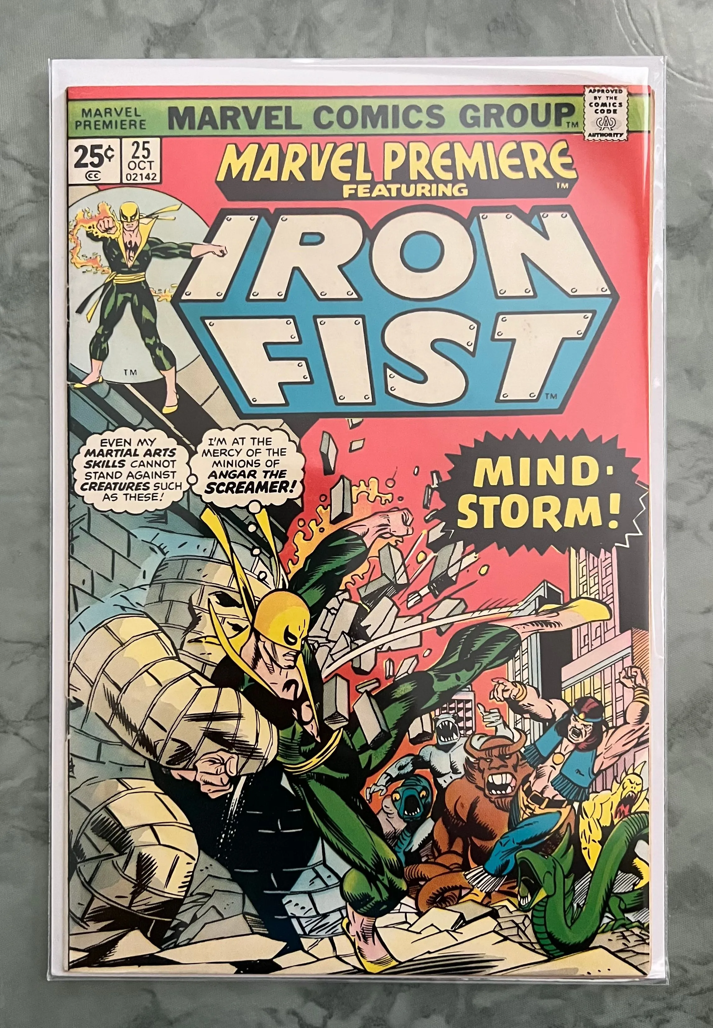 Product image for MARVEL PREMIERE 25 IRON FIST BYRNE 1975