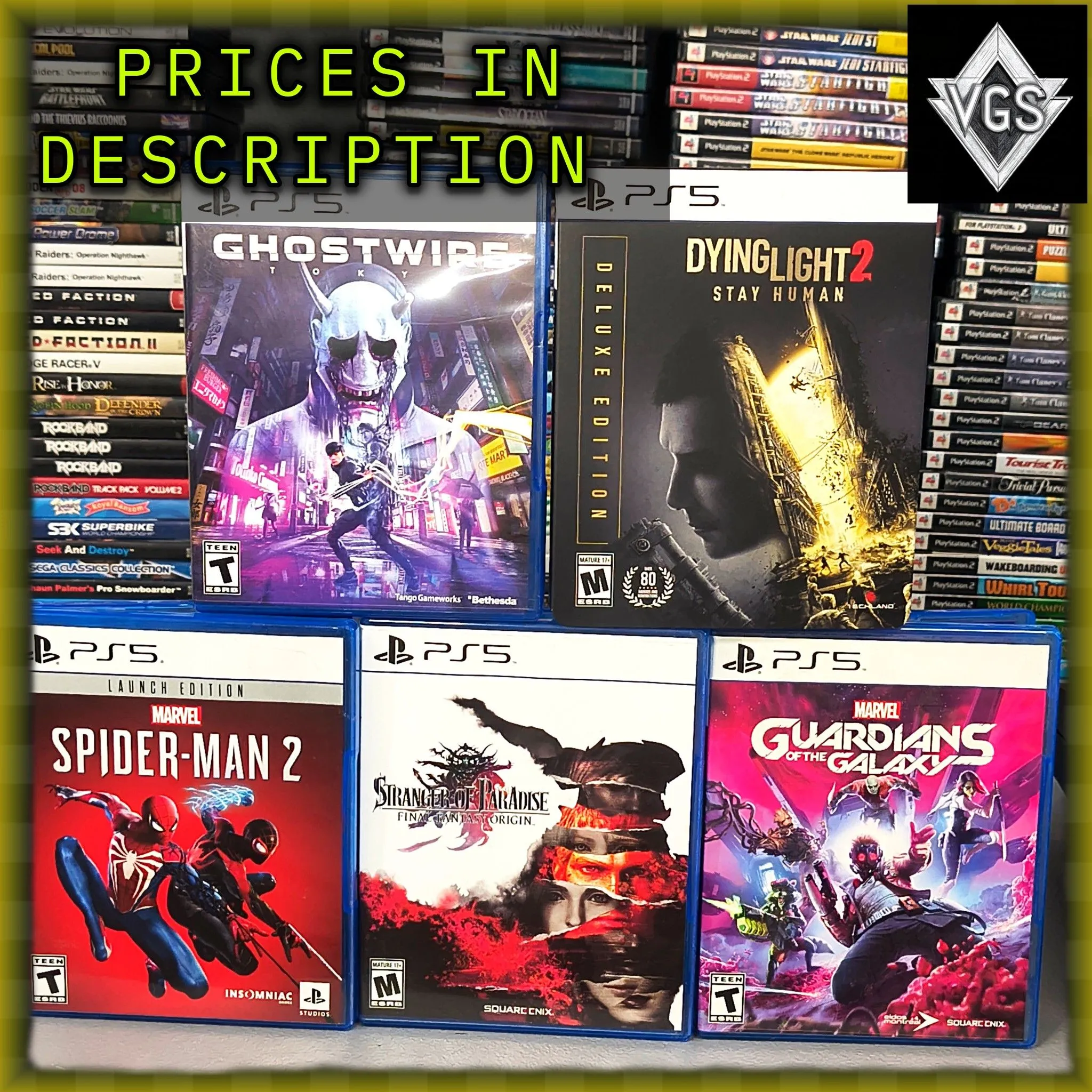 Product image for PS5 Games (Check Description)