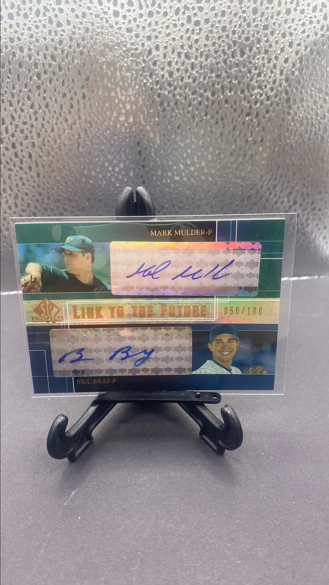 Product image for Mark Mulder + Bill Bray 2004 Upper Deck Sp Prospects Dual Auto #50/100     A's