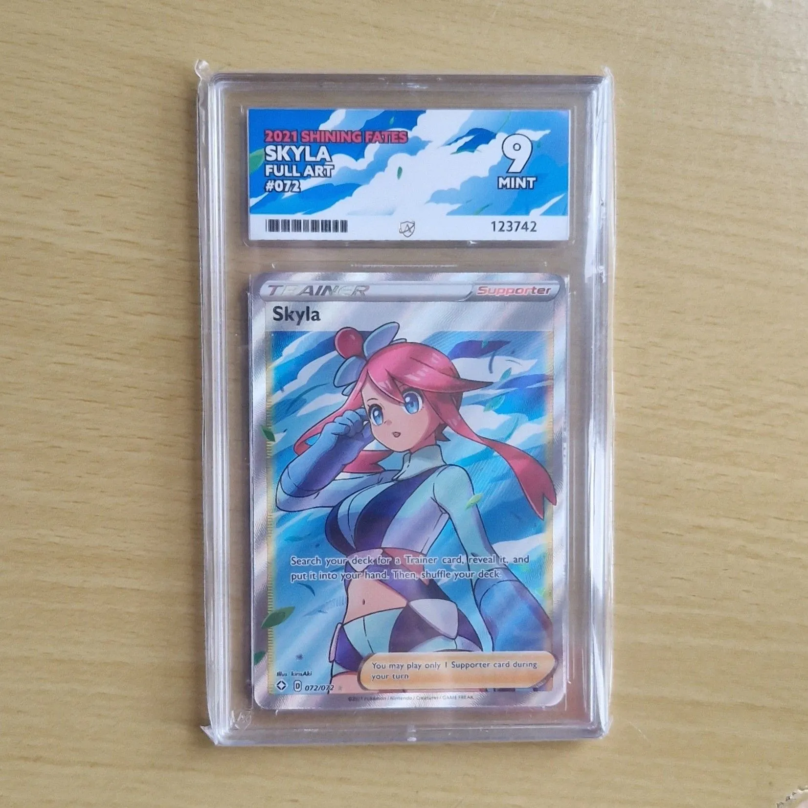 Product image for Skyla Full Art Ace 9 Graded Card
