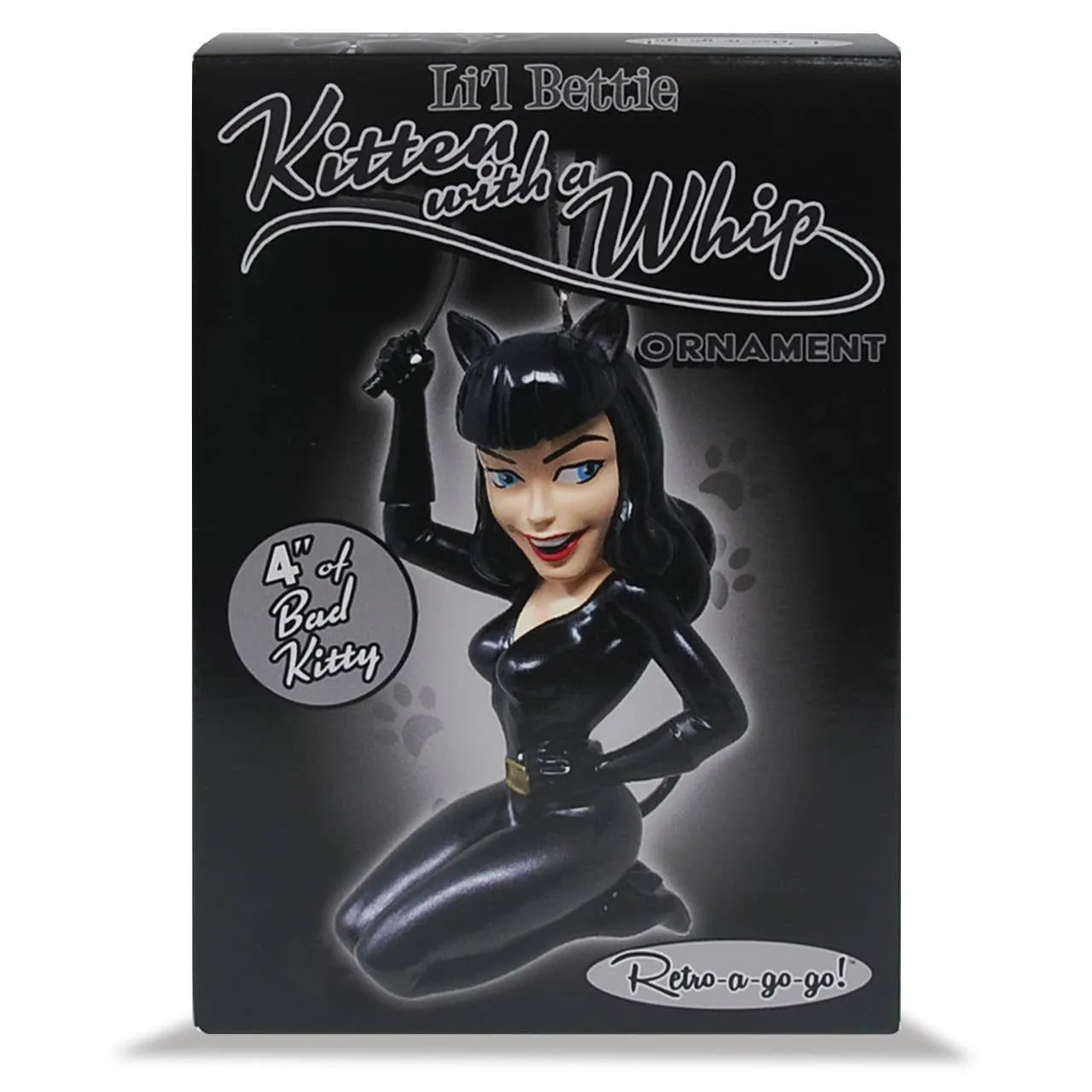 Product image for Li'l Bettie "Kitten with a Whip" Ornament from Retro-a-go-go!