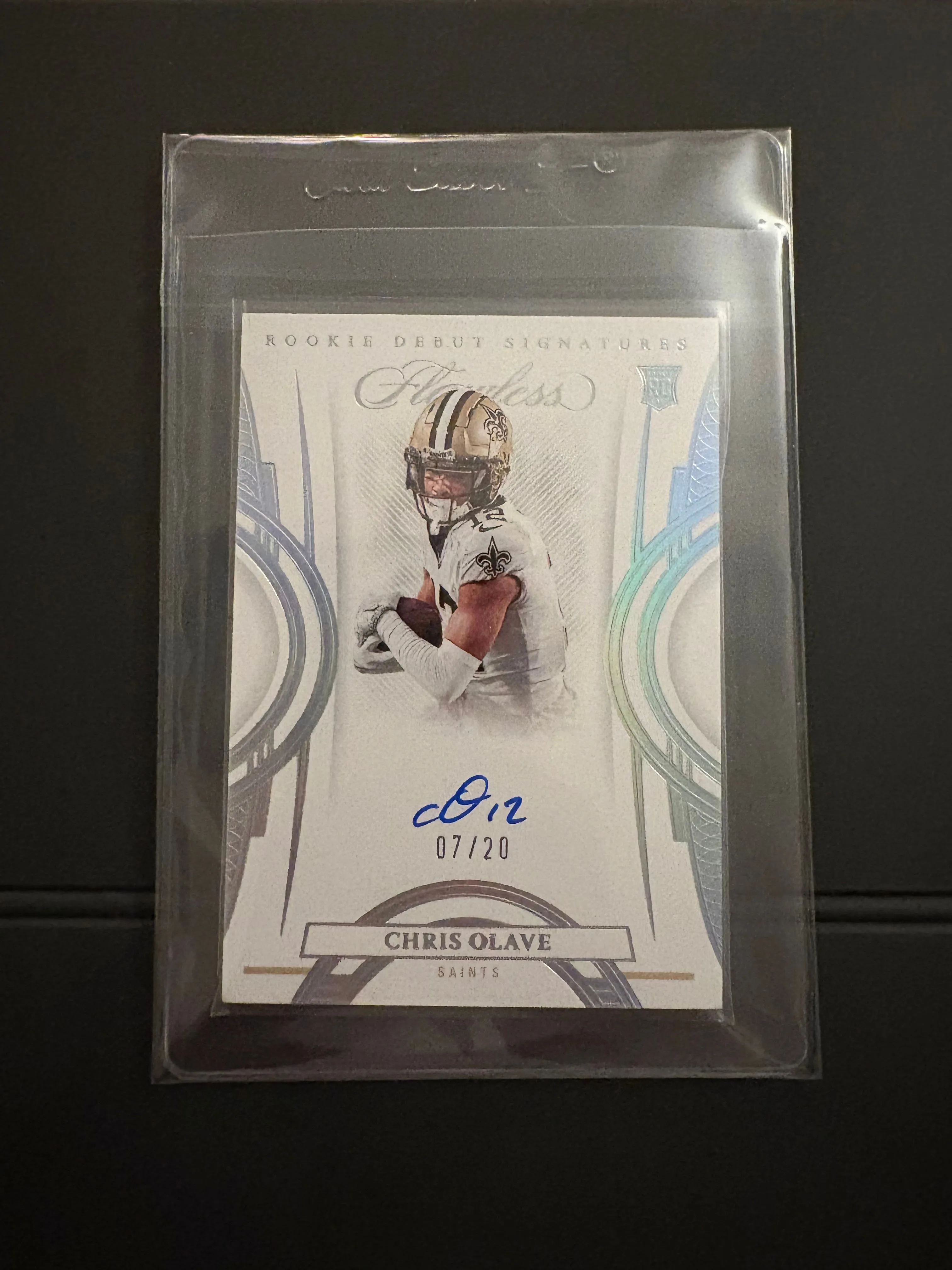 Product image for 2022 Panini Flawless Chris Olave RC DEBUT SIGS 7/20