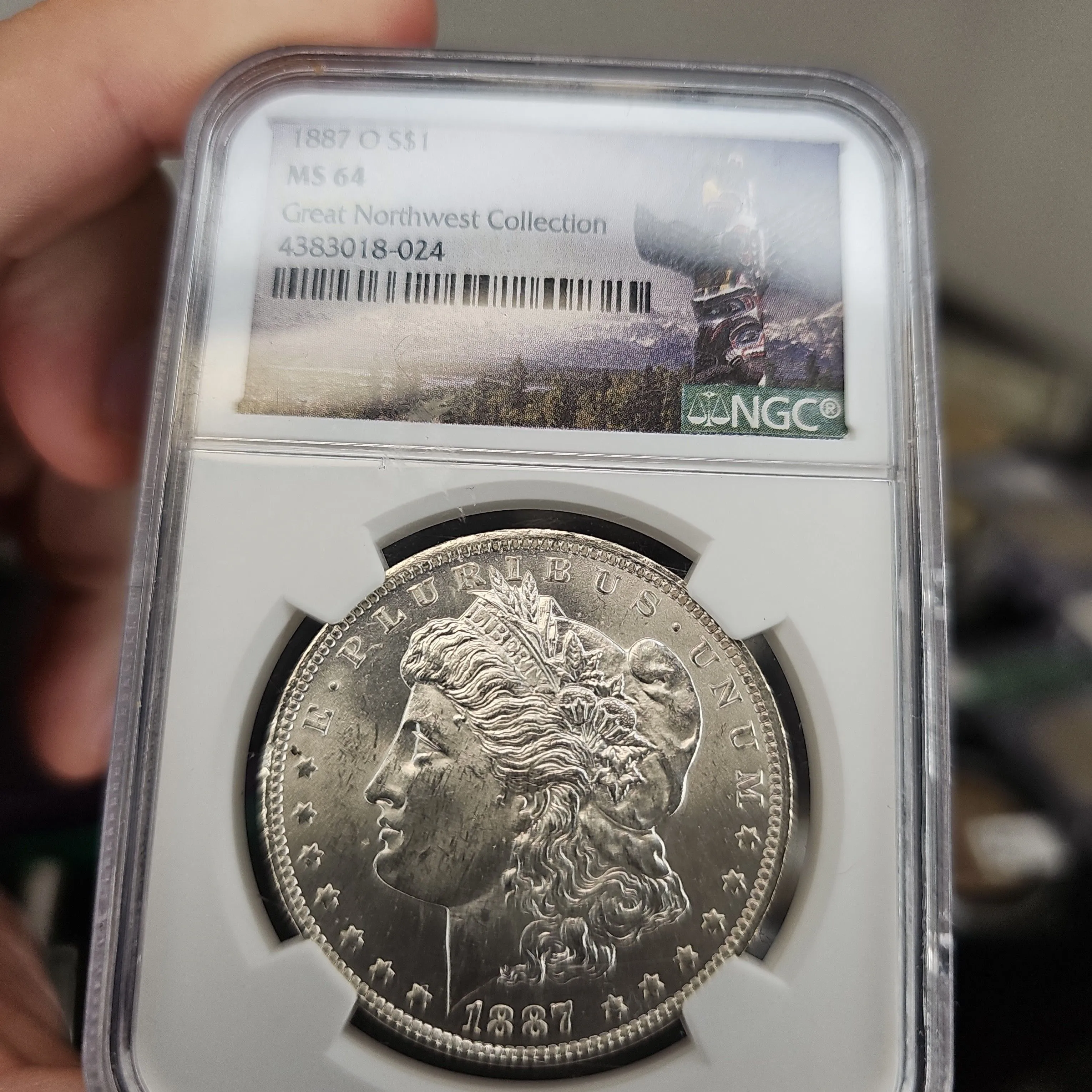Product image for 1887 o ms64 great northwest collection