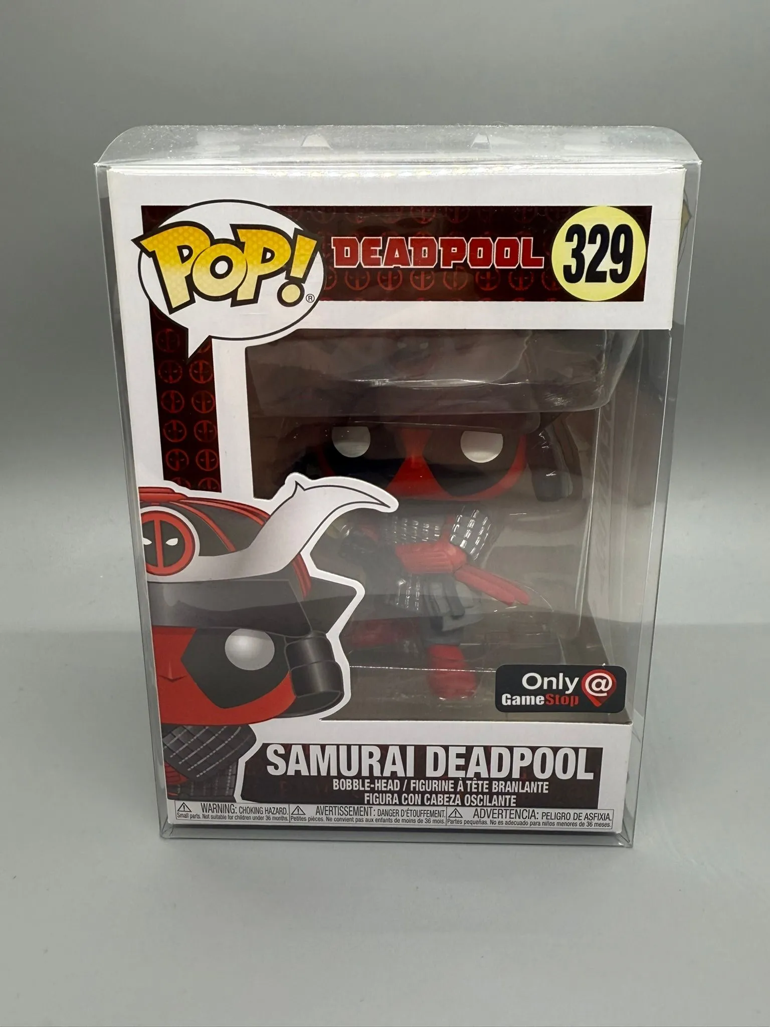 Product image for Funko Pop! Vinyl: Marvel - Samurai Deadpool - GameStop (GS) (Exclusive) #329 w/ Protector