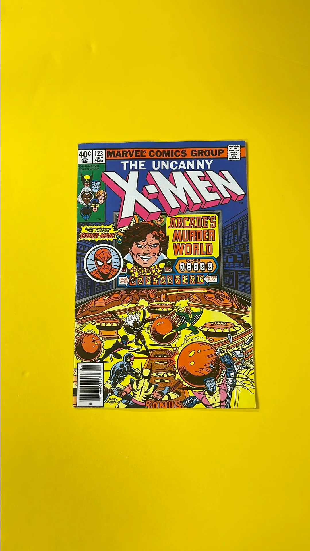 Product image for Uncanny X-men 123 - 1st Arcade Spider-Man App