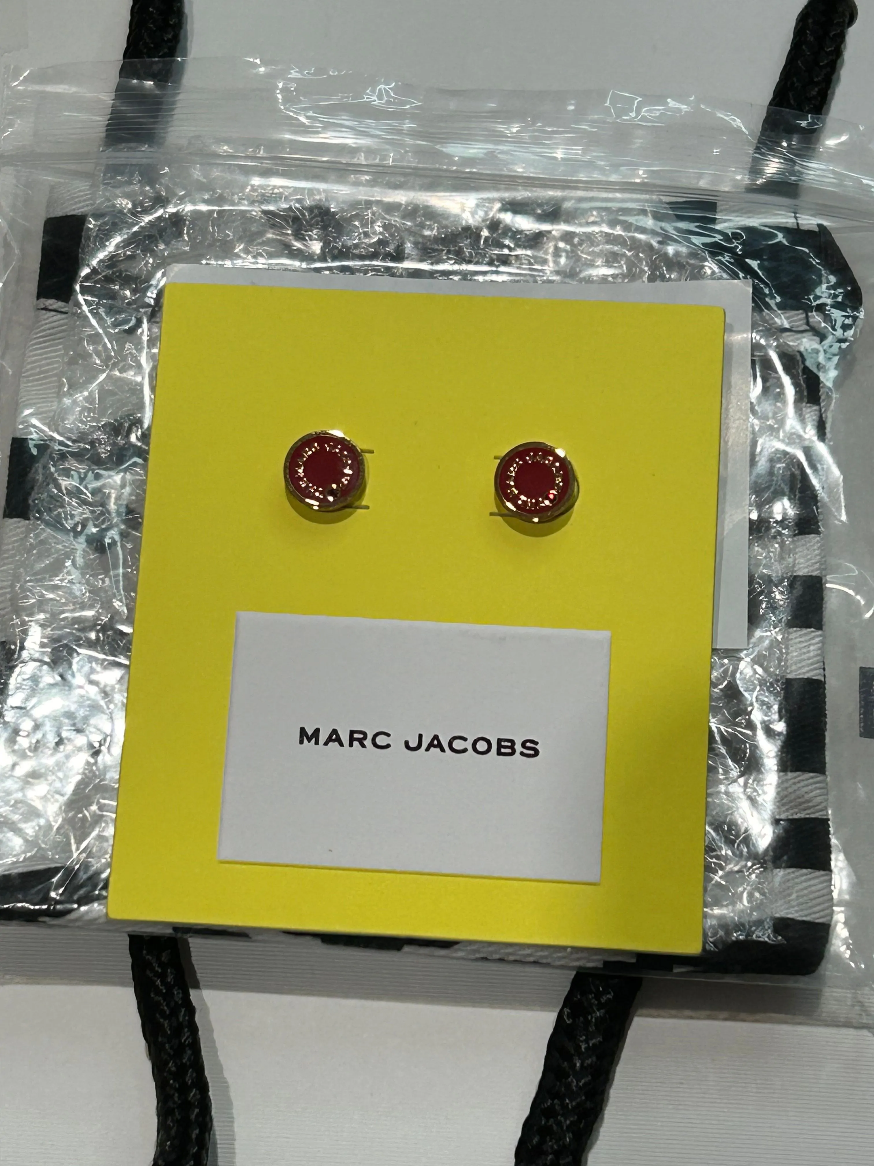 Product image for Marc Jacobs red and gold studs