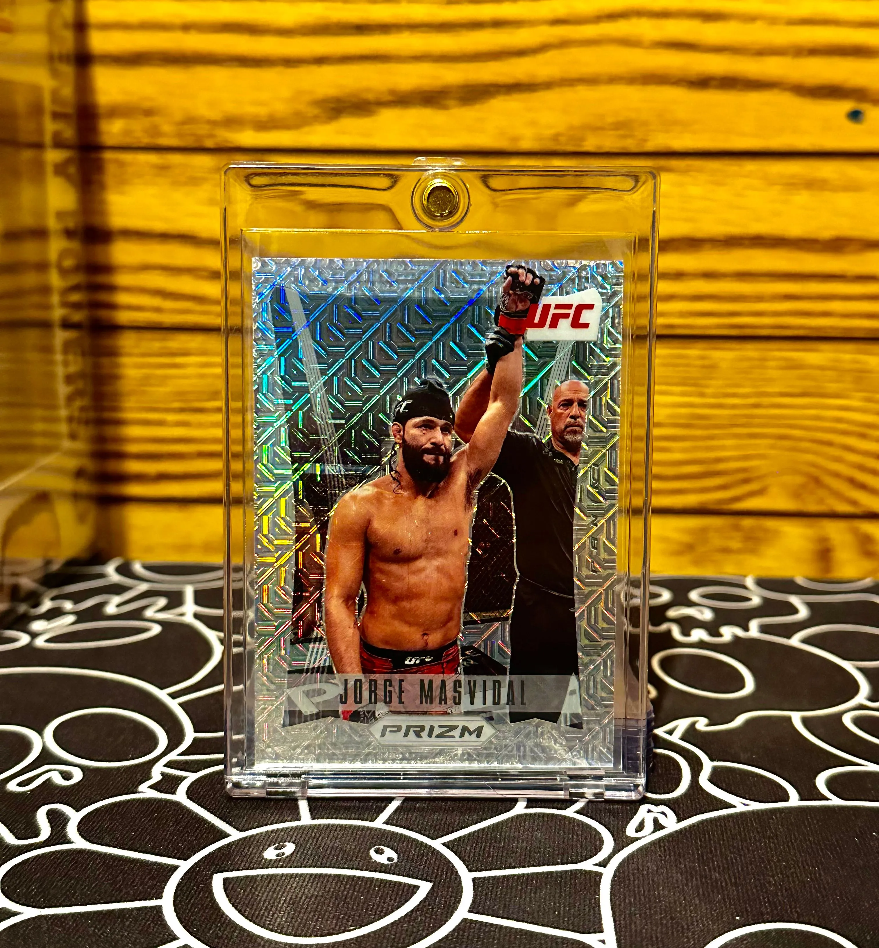 Product image for 2022 PANINI UFC PRIZM JORGE MASVIDAL MOJO FLASHBACK/THROWBACK 23/25