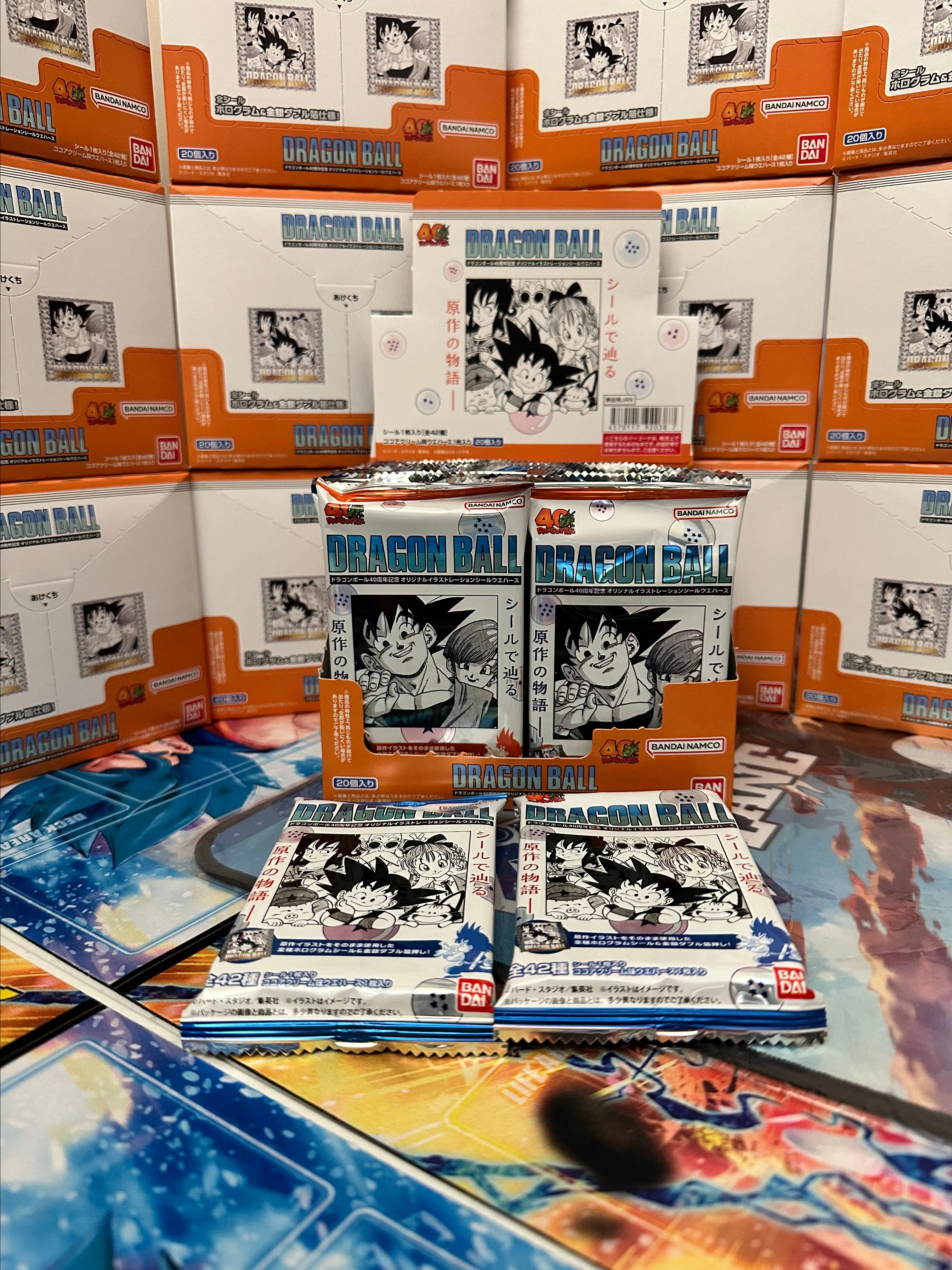 Product image for (2) Dragon Ball 40th Anniversary Sticker/Wafer Packs