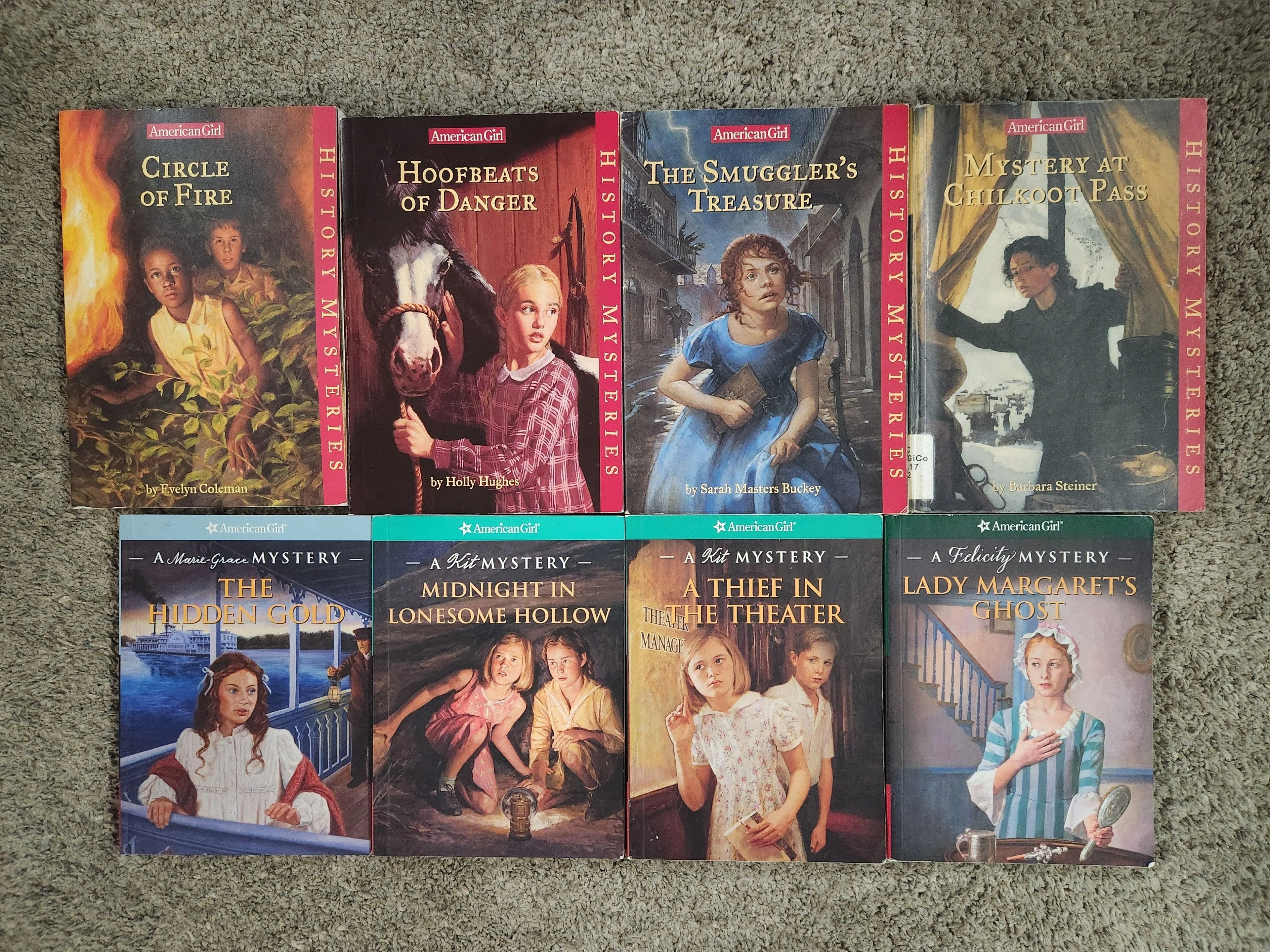 Product image for 8 Book American Girl Mysteries Book Lot  