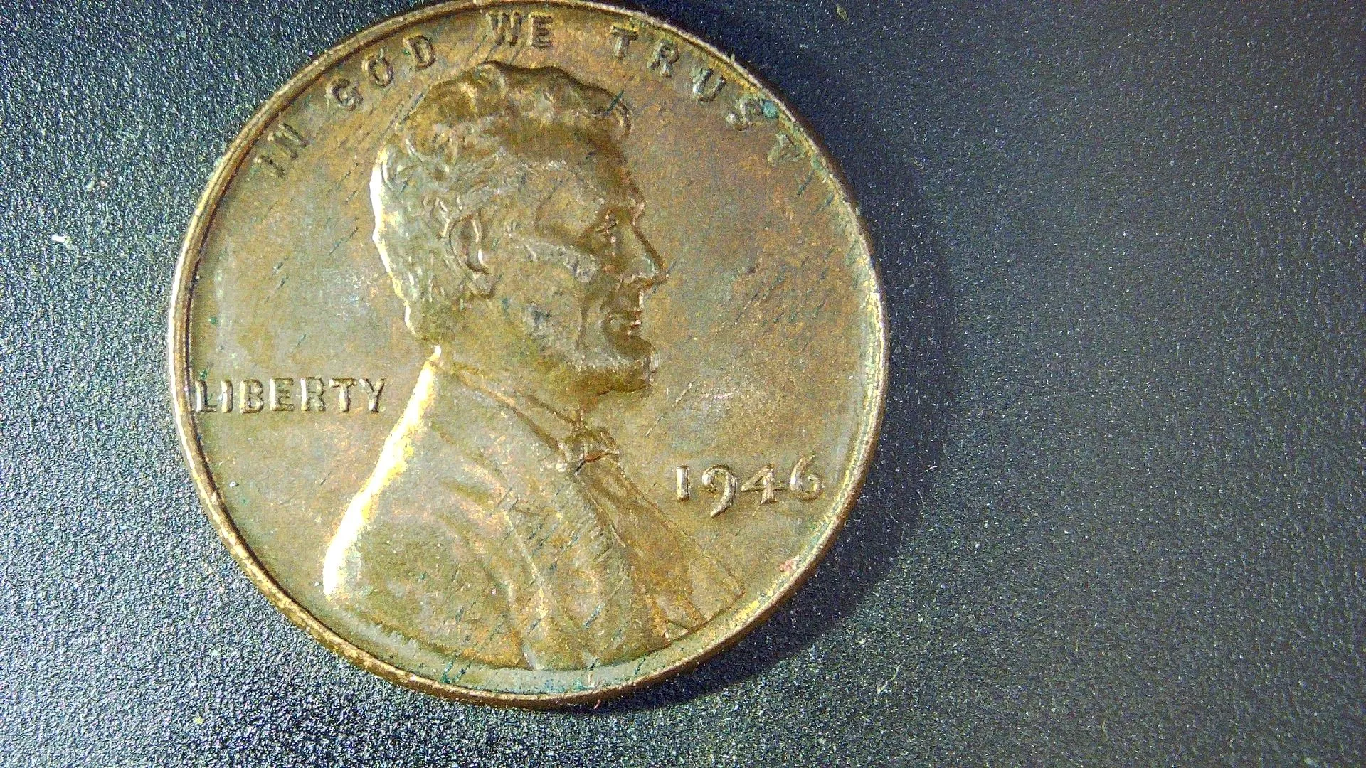 Product image for Sharp 46 Rainbow patina reverse strike through