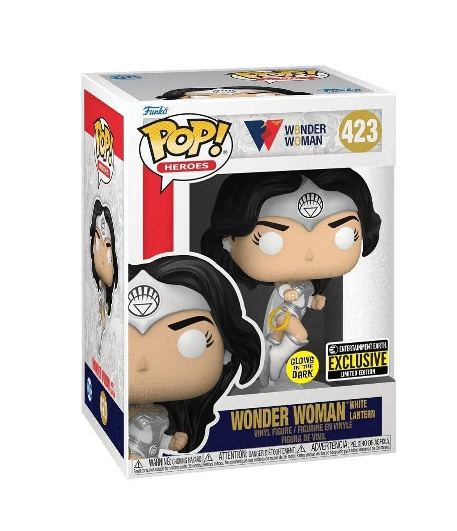 Product image for Funko Pop! Hereos: Wonder Woman White Lantern #423 w Pop protector