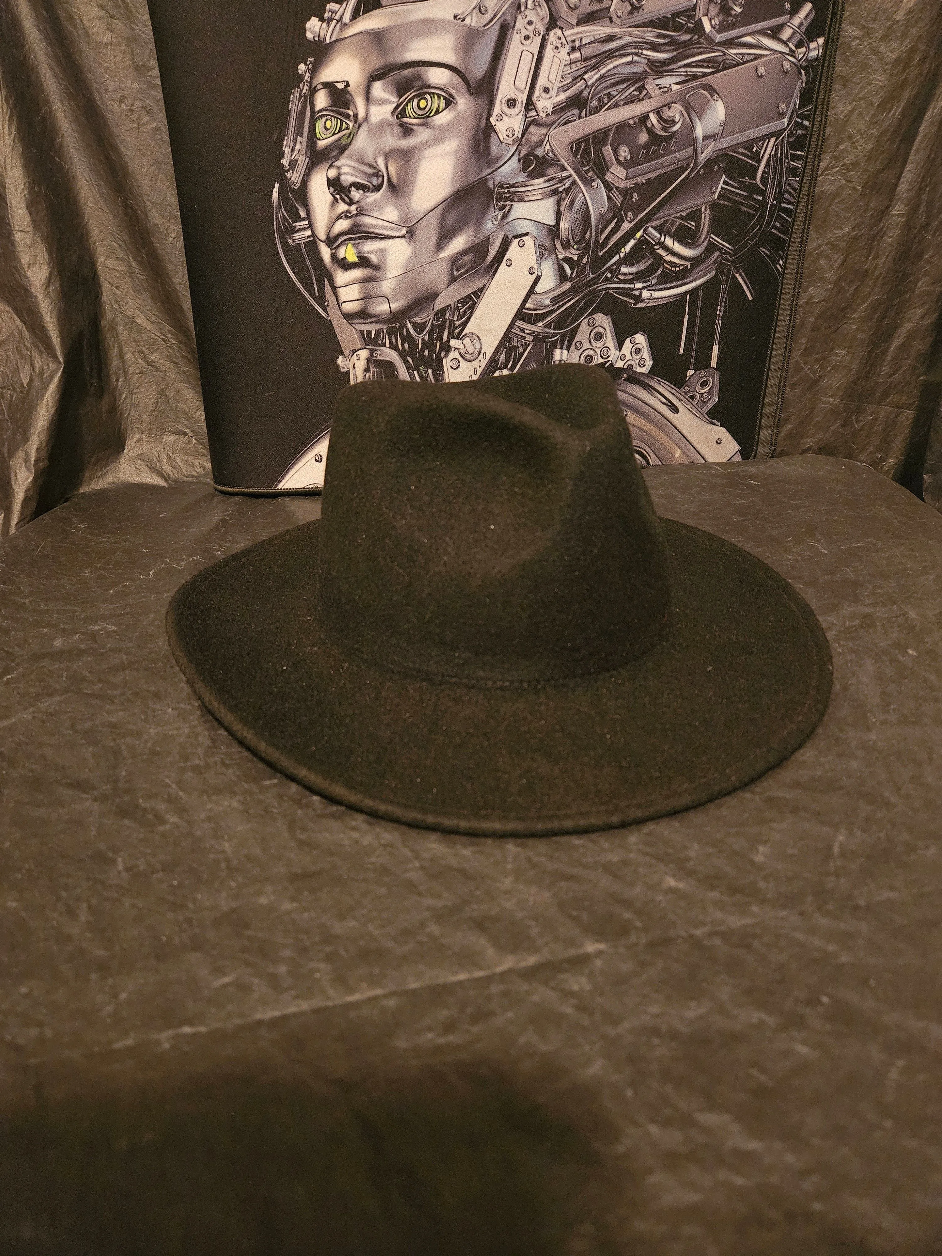 Product image for Black Fedor hats/unisex 