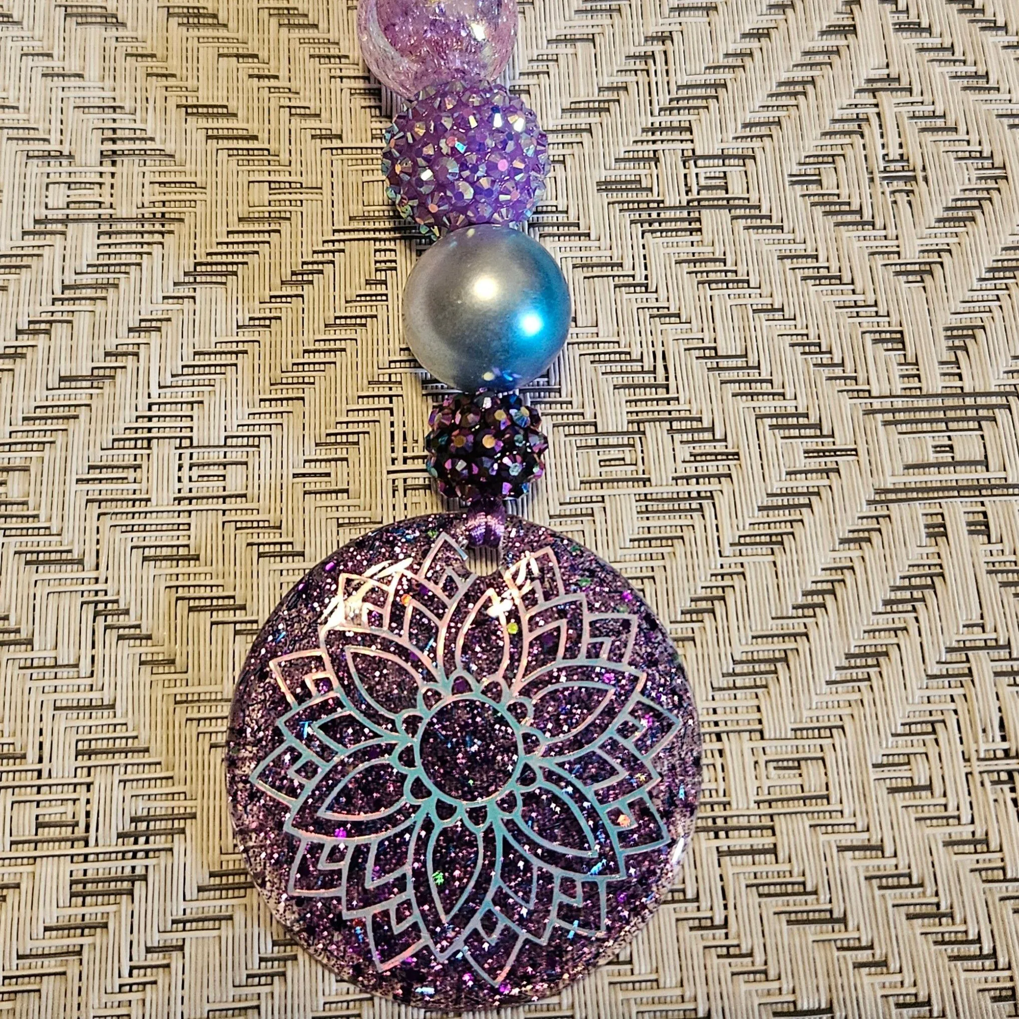 Product image for Purple Mandala Car Charm