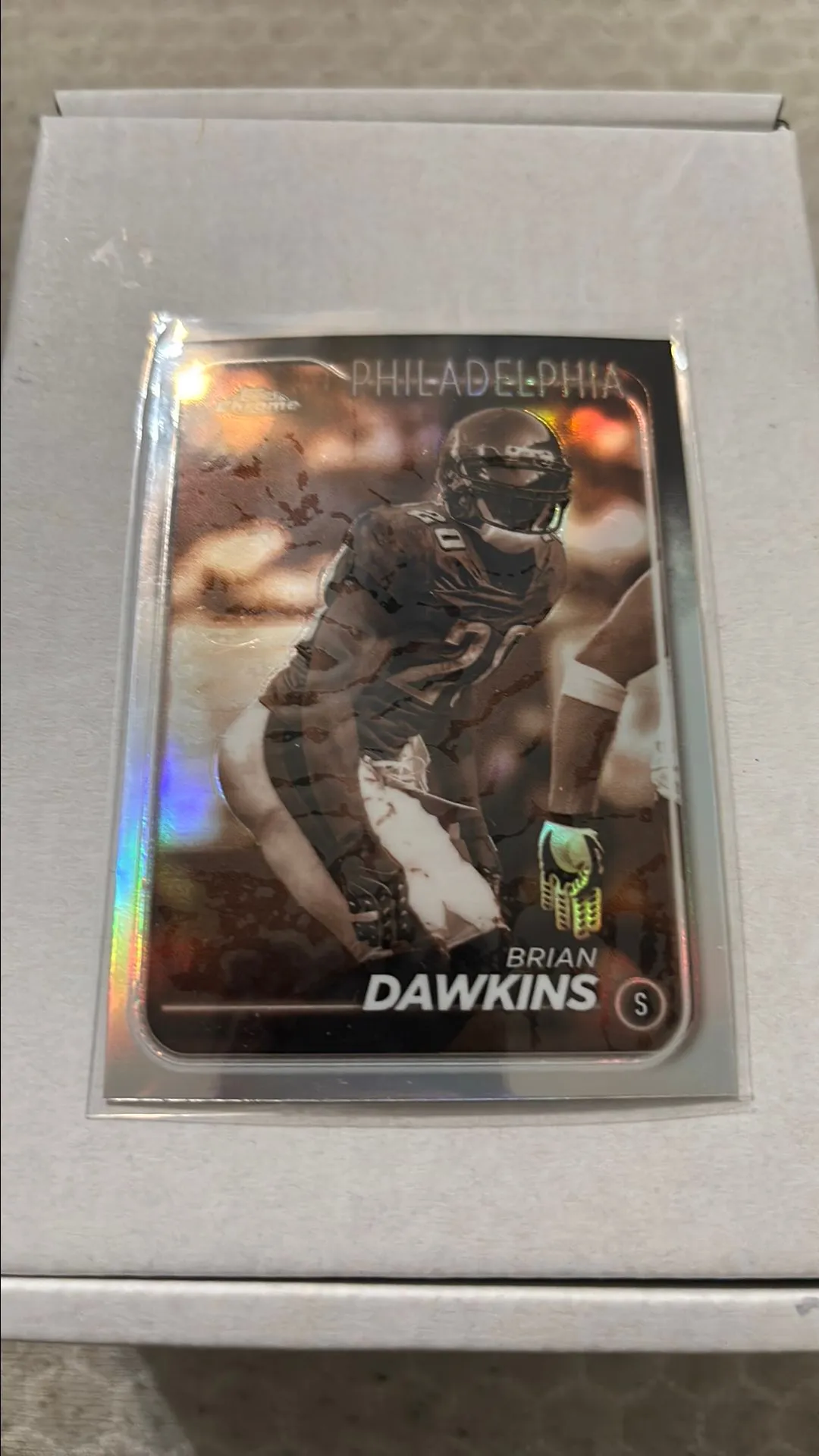 Product image for Brian Dawkins 2024 topps chrome sepia refractor eagles